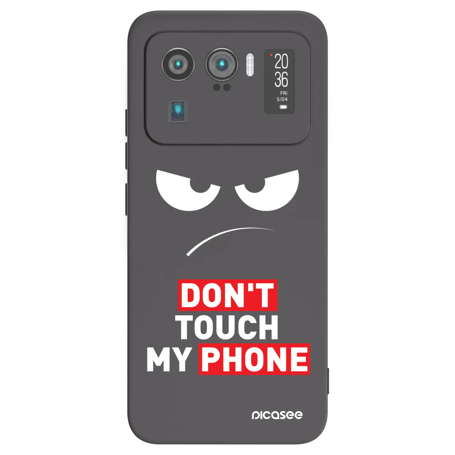Picasee husă neagră din silicon pentru Xiaomi Mi 11 Ultra - Angry Eyes - Transparent