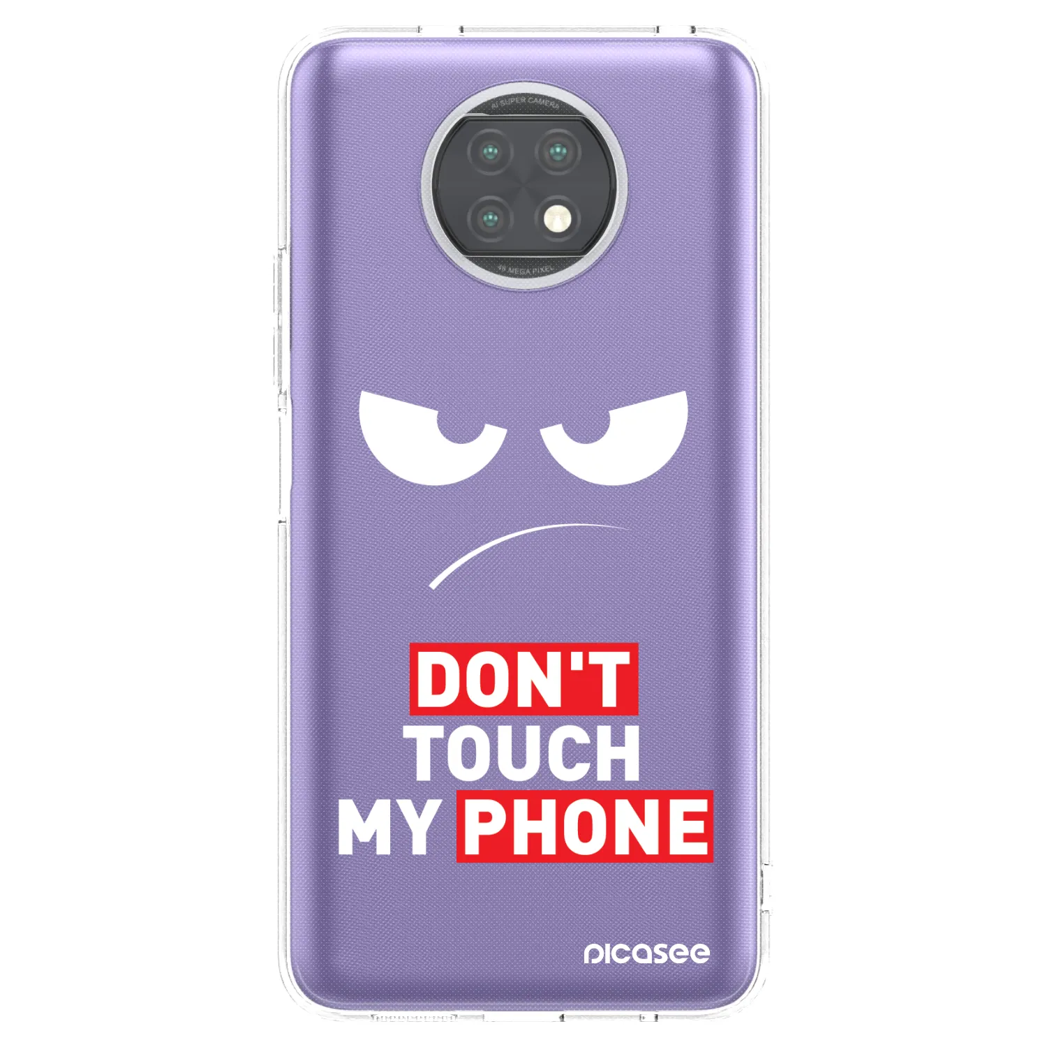 Picasee husă transparentă din silicon pentru Xiaomi Redmi Note 9T - Angry Eyes - Transparent