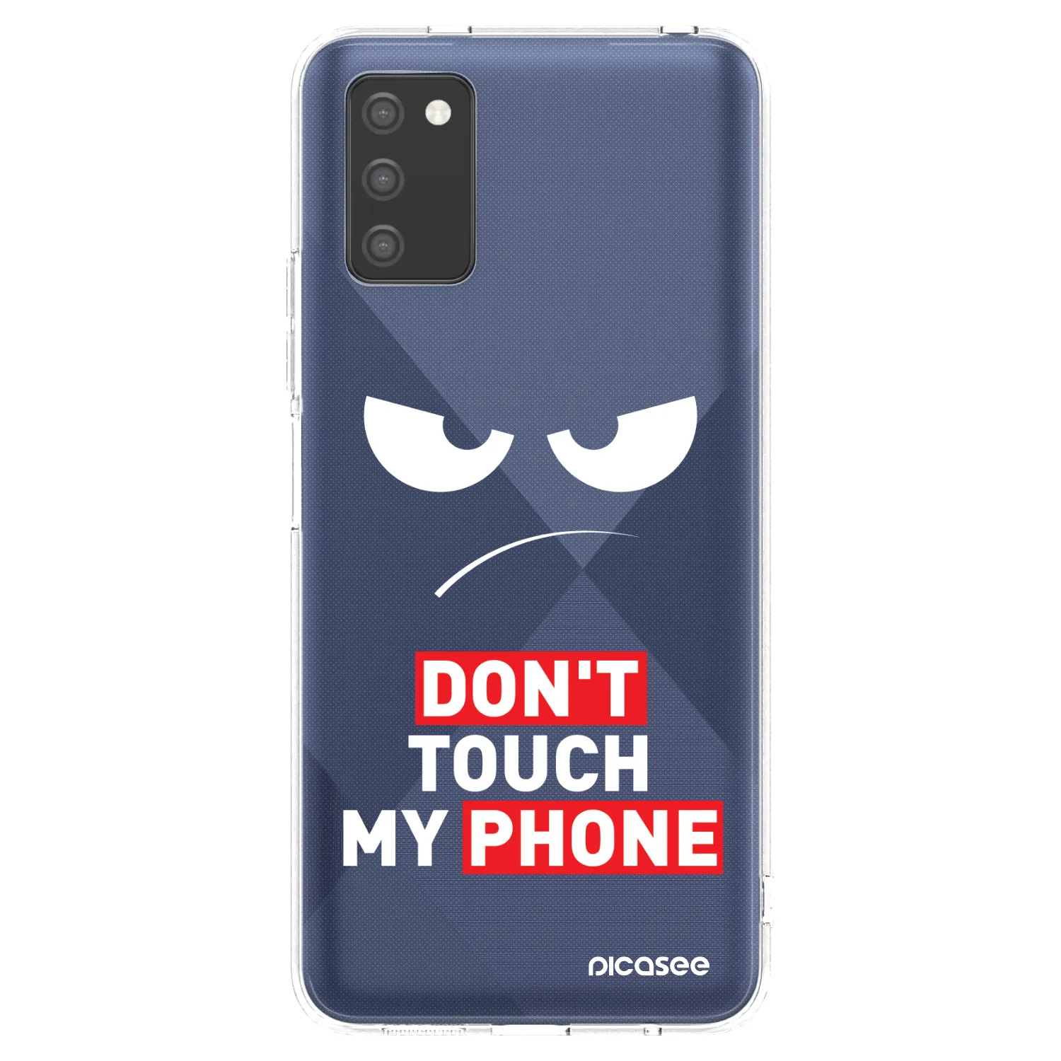 Picasee husă transparentă din silicon pentru Samsung Galaxy A03s A037G - Angry Eyes - Transparent