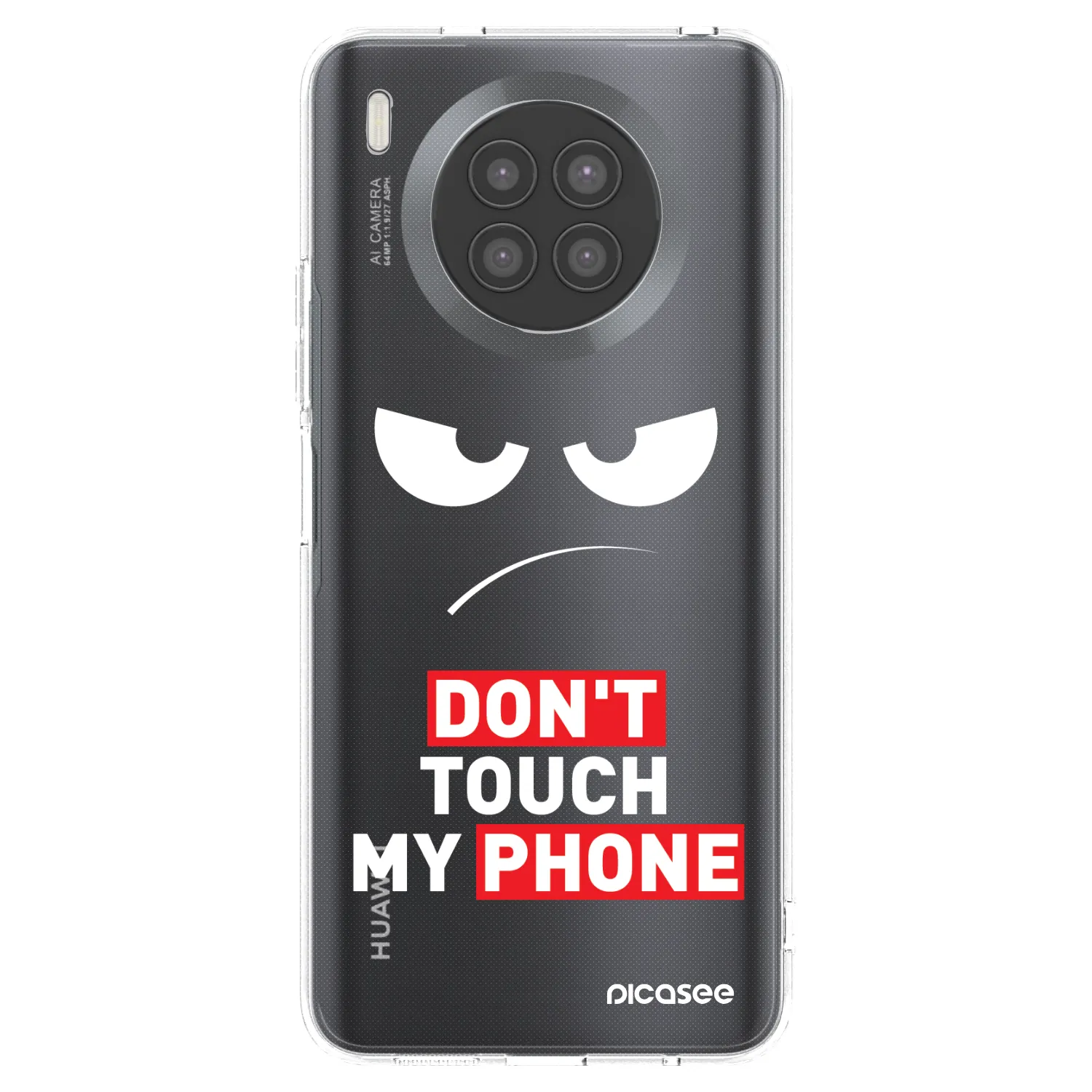 Picasee husă transparentă din silicon pentru Huawei Nova 8i - Angry Eyes - Transparent