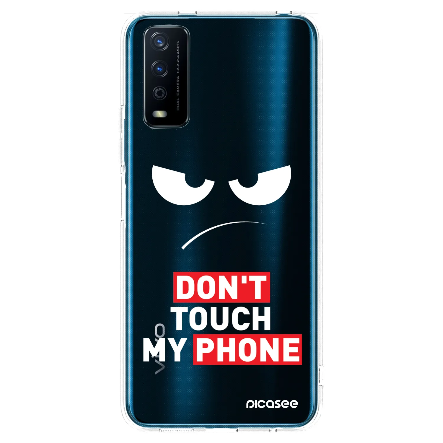 Picasee husă transparentă din silicon pentru Vivo Y11s - Angry Eyes - Transparent