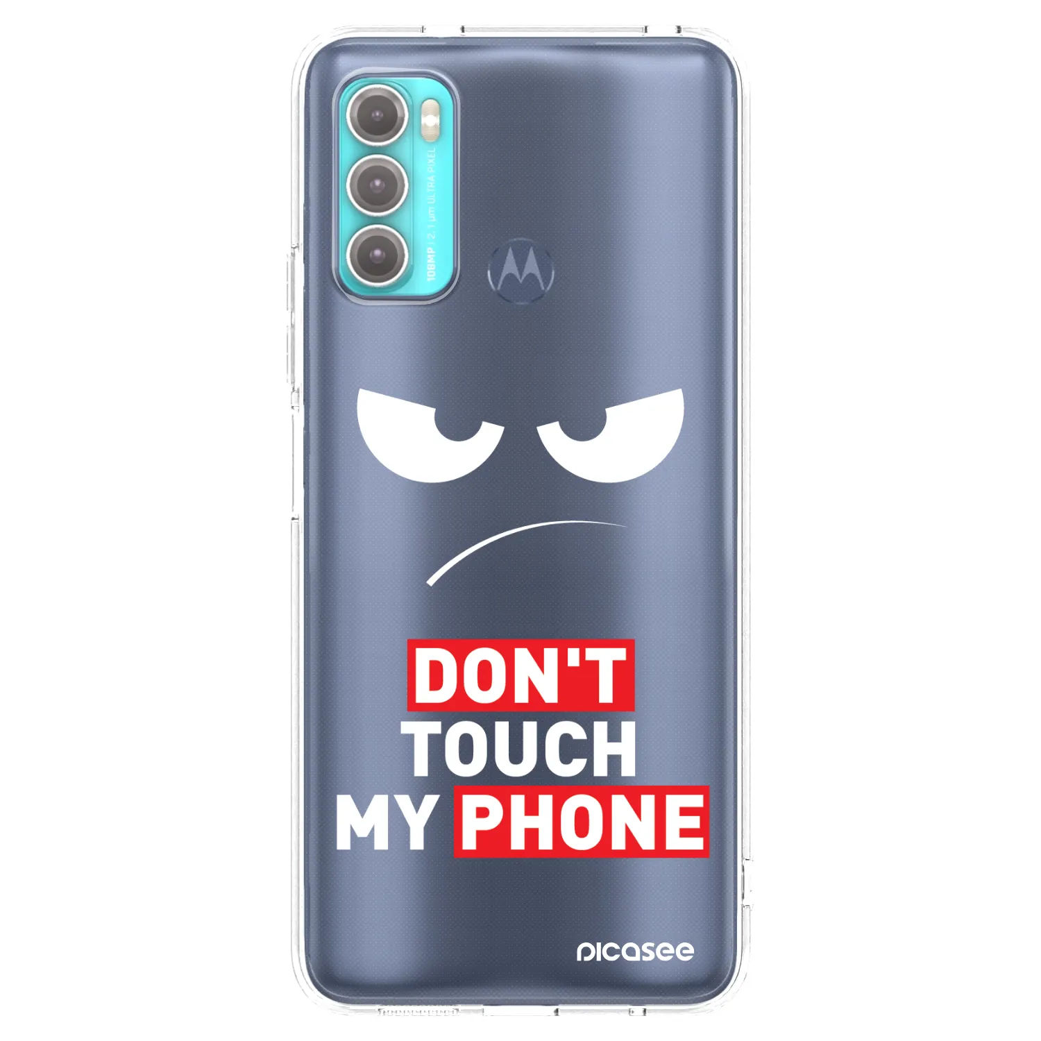 Picasee husă transparentă din silicon pentru Motorola Moto G60 - Angry Eyes - Transparent