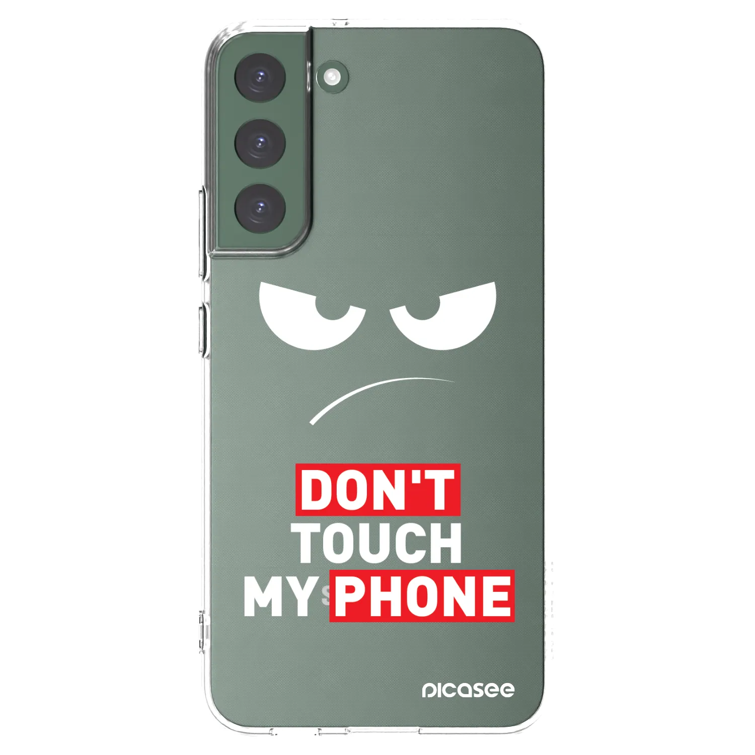 Picasee husă transparentă din silicon pentru Samsung Galaxy S22+ 5G - Angry Eyes - Transparent