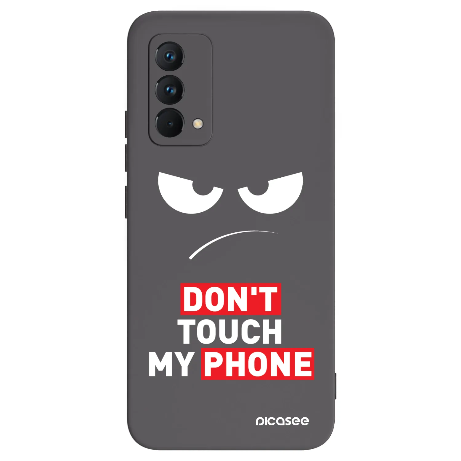 Picasee husă neagră din silicon pentru Realme GT Master Edition 5G - Angry Eyes - Transparent