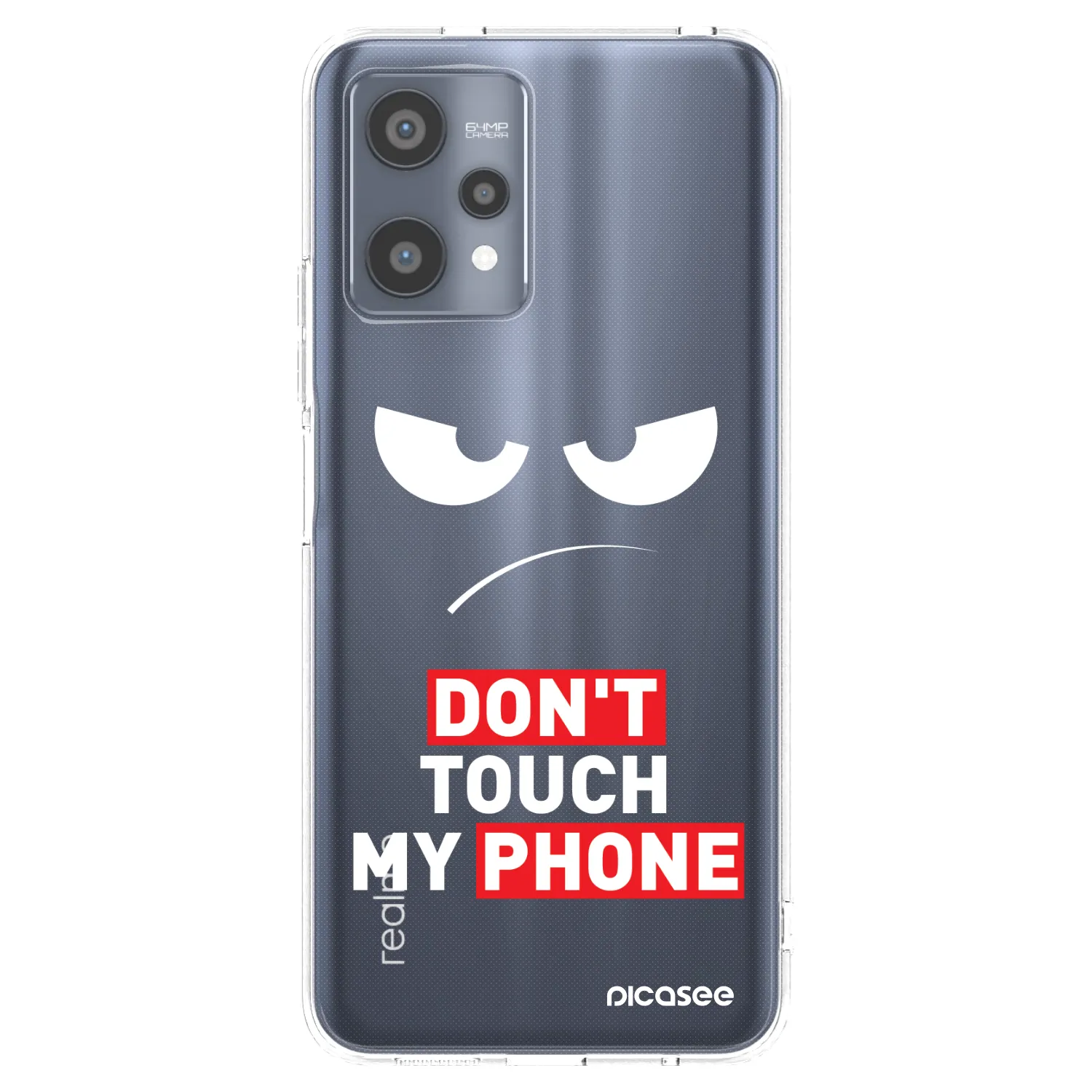 Picasee husă transparentă din silicon pentru Realme 9 Pro 5G - Angry Eyes - Transparent