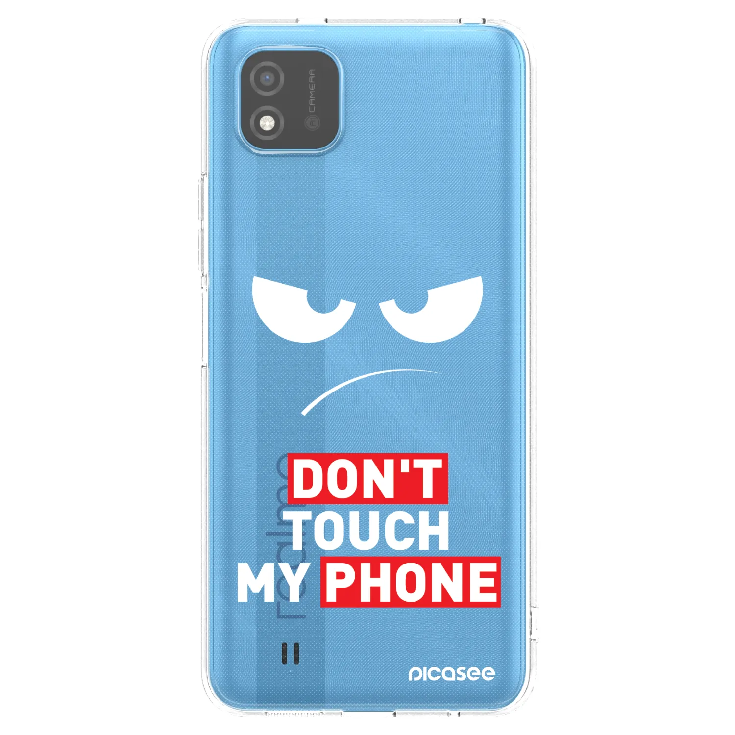 Picasee husă transparentă din silicon pentru Realme C11 (2021) - Angry Eyes - Transparent