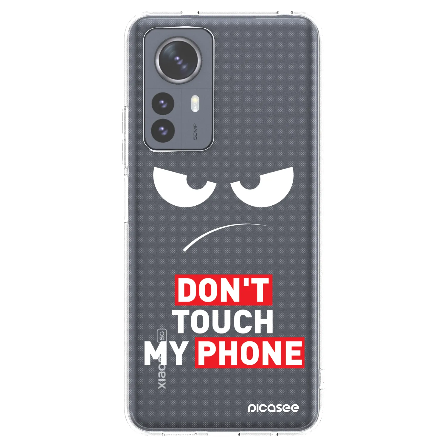 Picasee husă transparentă din silicon pentru Xiaomi 12 Pro - Angry Eyes - Transparent