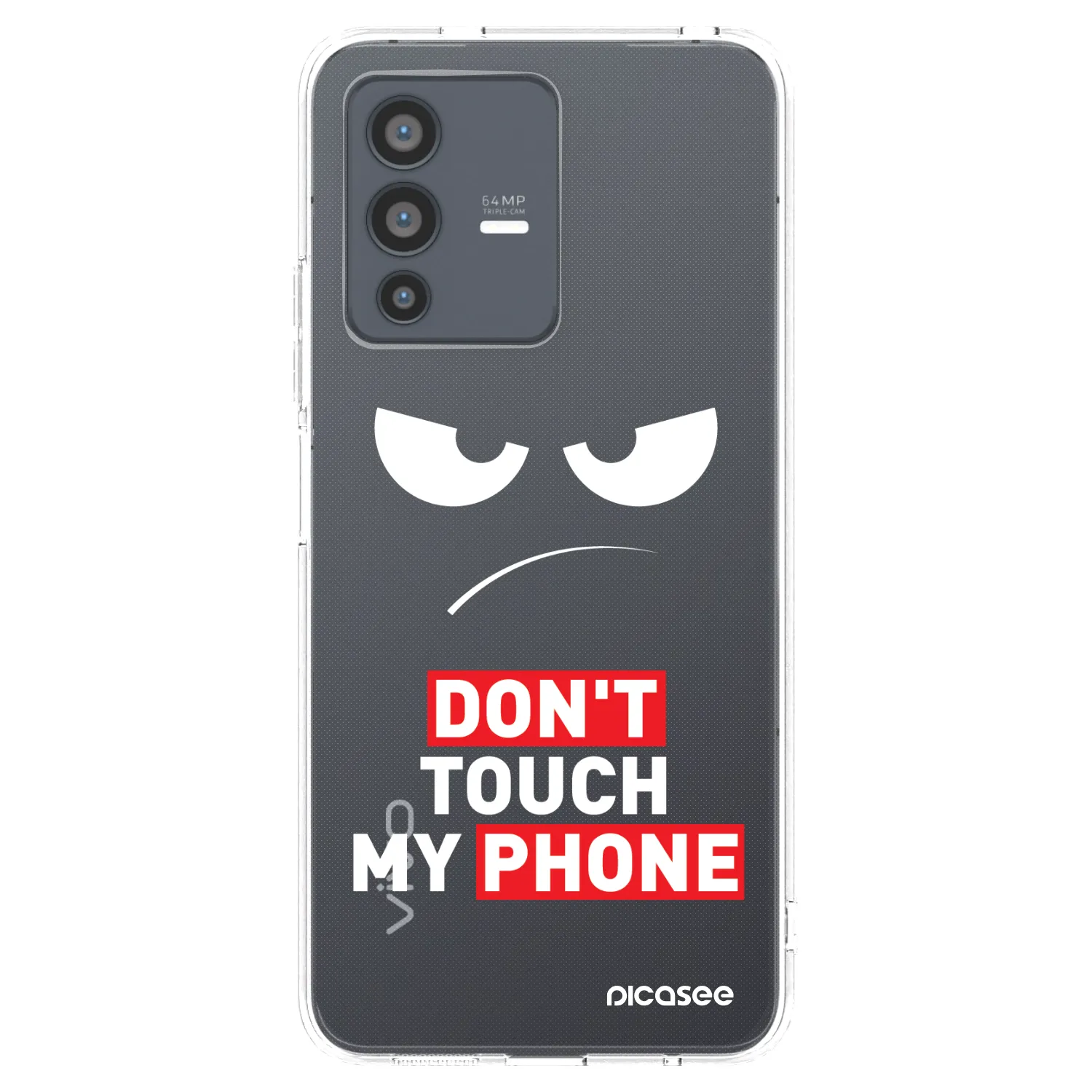 Picasee husă transparentă din silicon pentru Vivo V23 5G - Angry Eyes - Transparent