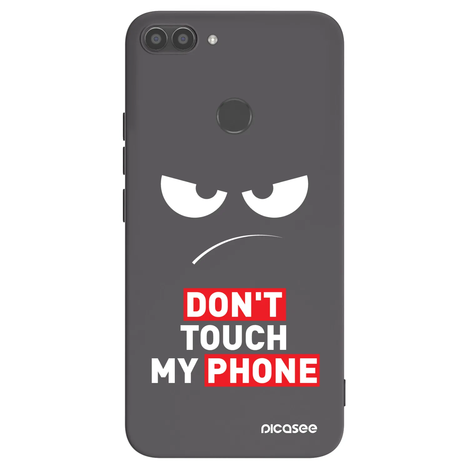 Picasee husă neagră din silicon pentru Huawei P Smart - Angry Eyes - Transparent