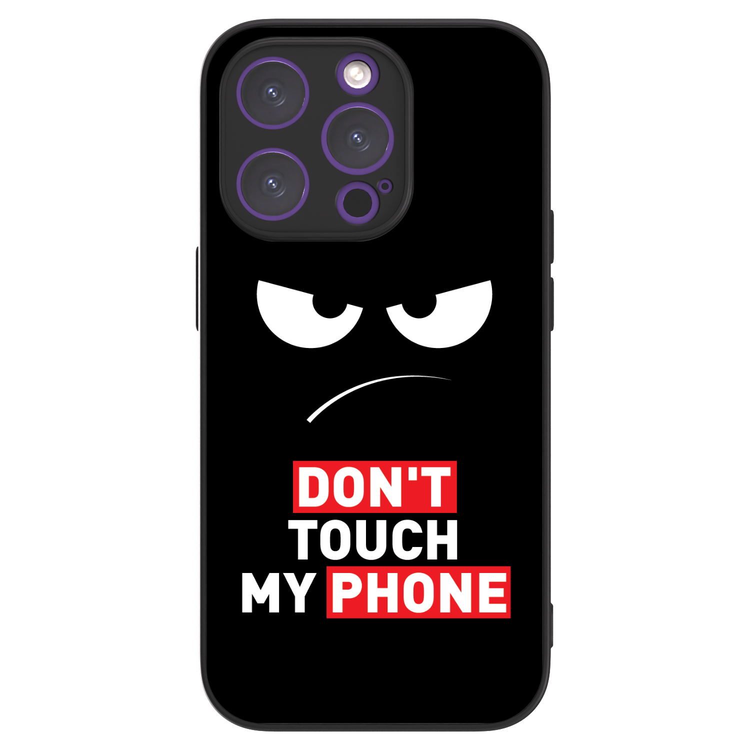 Picasee ULTIMATE CASE pentru Apple iPhone 14 Pro - Angry Eyes - Transparent