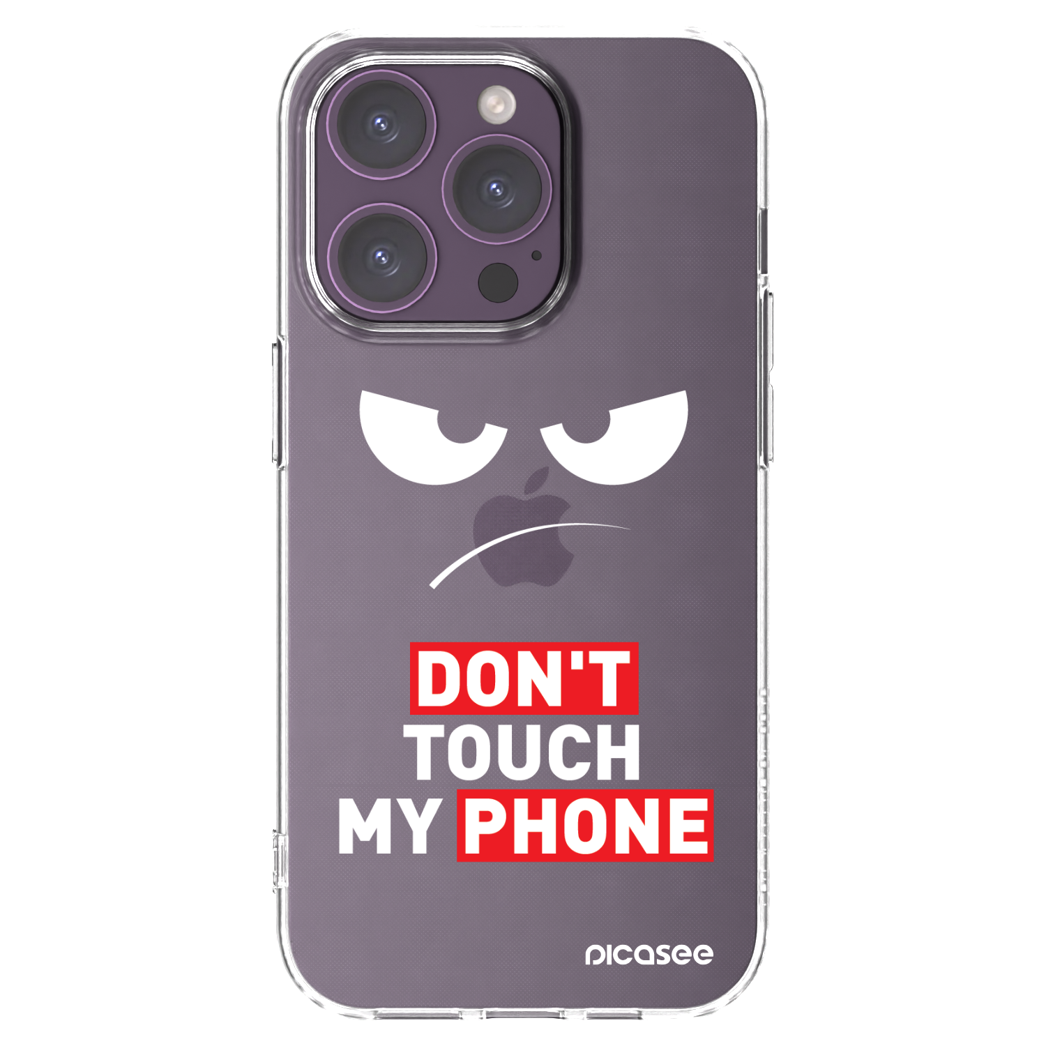 Picasee husă transparentă din silicon pentru Apple iPhone 14 Pro - Angry Eyes - Transparent