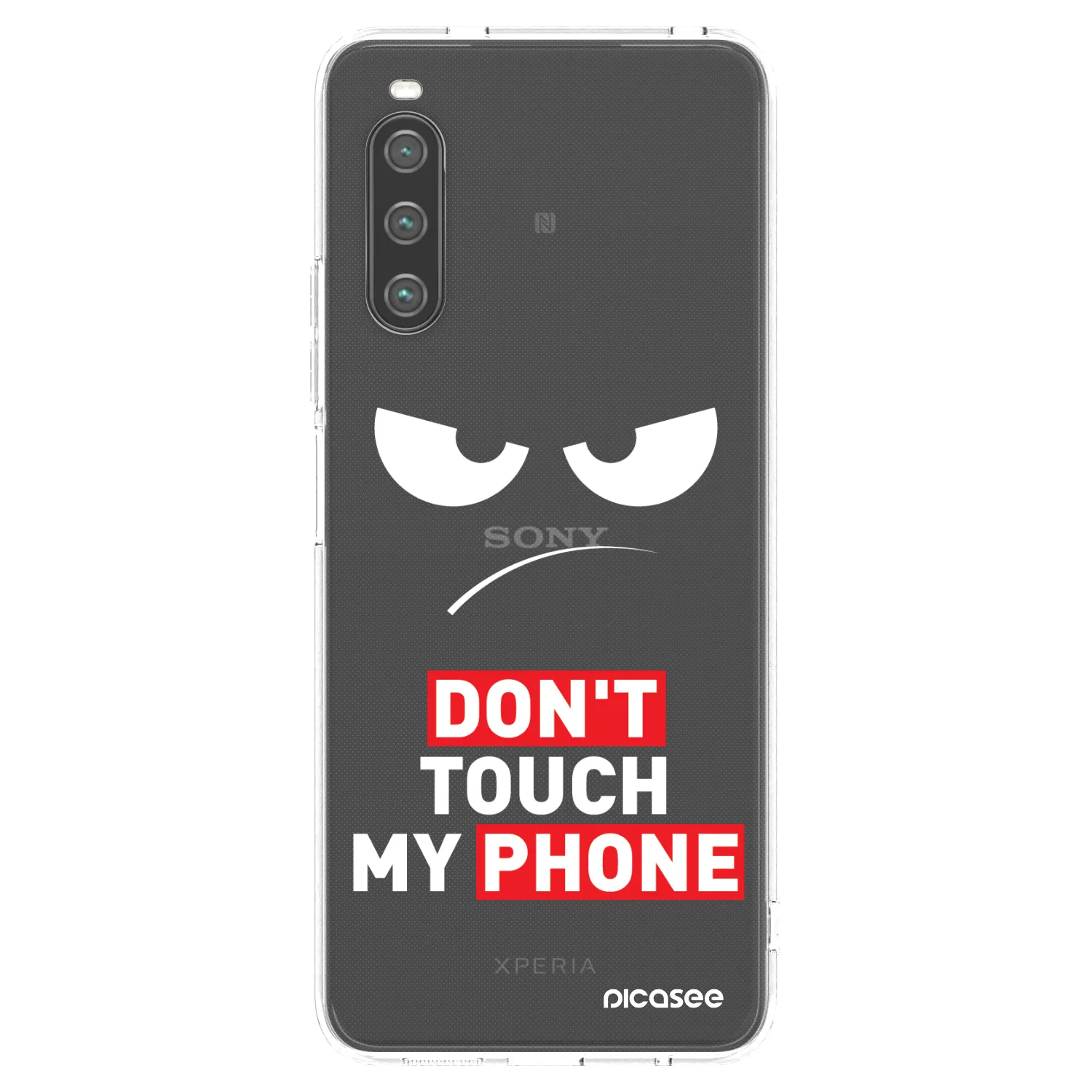 Picasee husă transparentă din silicon pentru Sony Xperia 10 IV 5G - Angry Eyes - Transparent