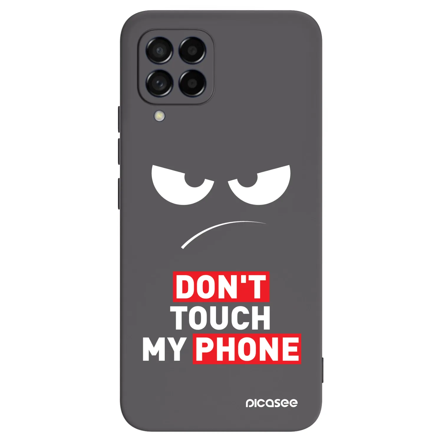 Picasee husă neagră din silicon pentru Samsung Galaxy M53 5G - Angry Eyes - Transparent