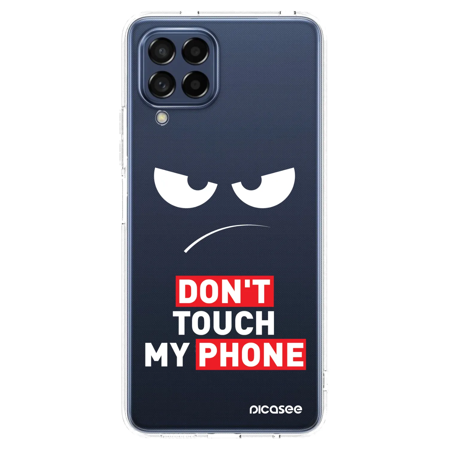 Picasee husă transparentă din silicon pentru Samsung Galaxy M53 5G - Angry Eyes - Transparent