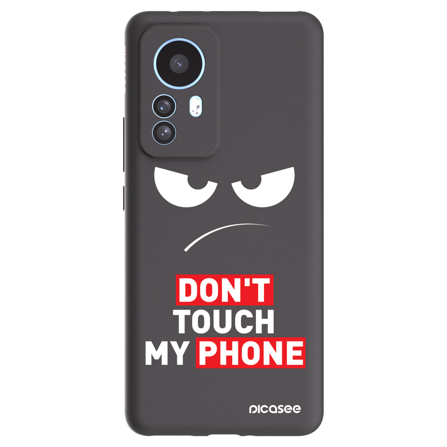 Picasee husă neagră din silicon pentru Xiaomi 12T Pro - Angry Eyes - Transparent