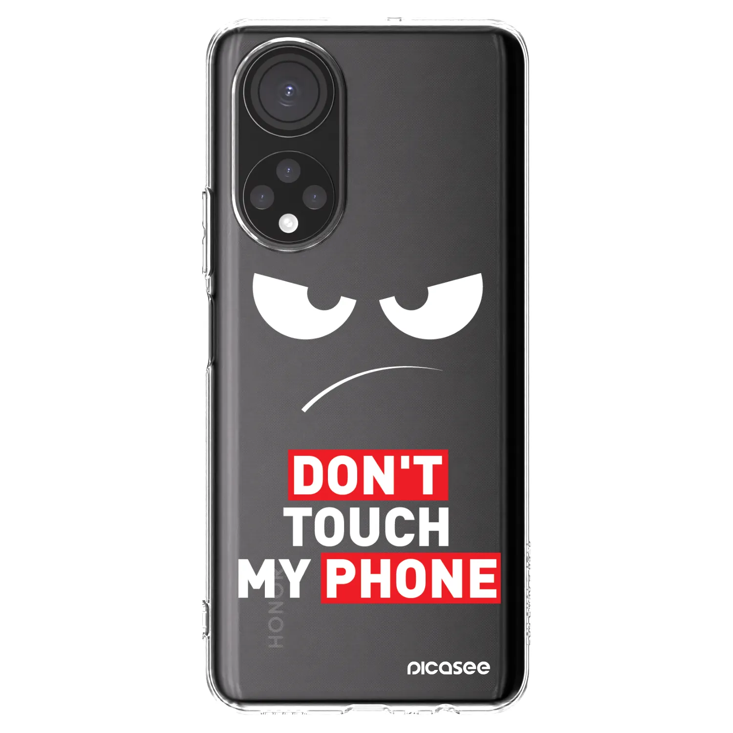 Picasee husă transparentă din silicon pentru Honor X7 - Angry Eyes - Transparent