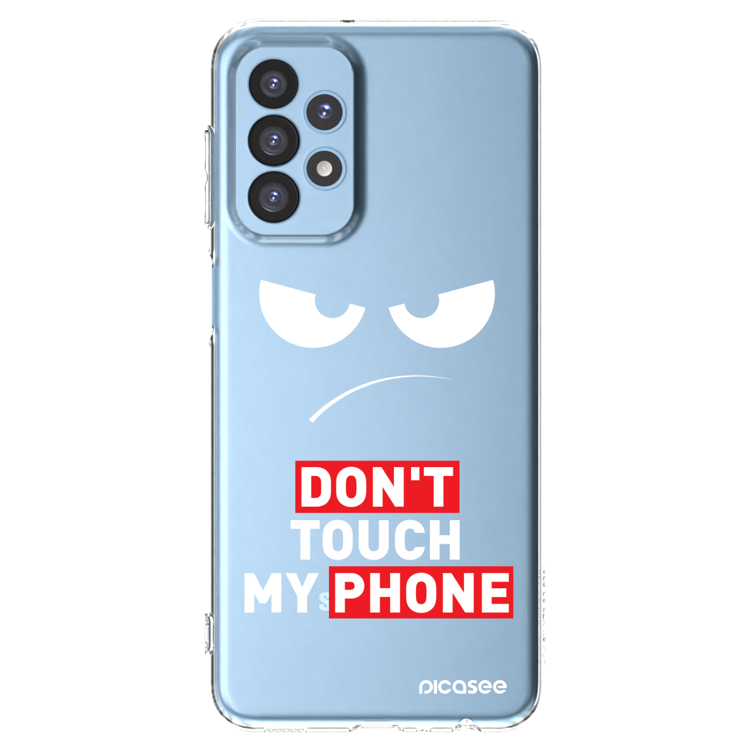 Picasee husă transparentă din silicon pentru Samsung Galaxy A23 A235F 4G - Angry Eyes - Transparent