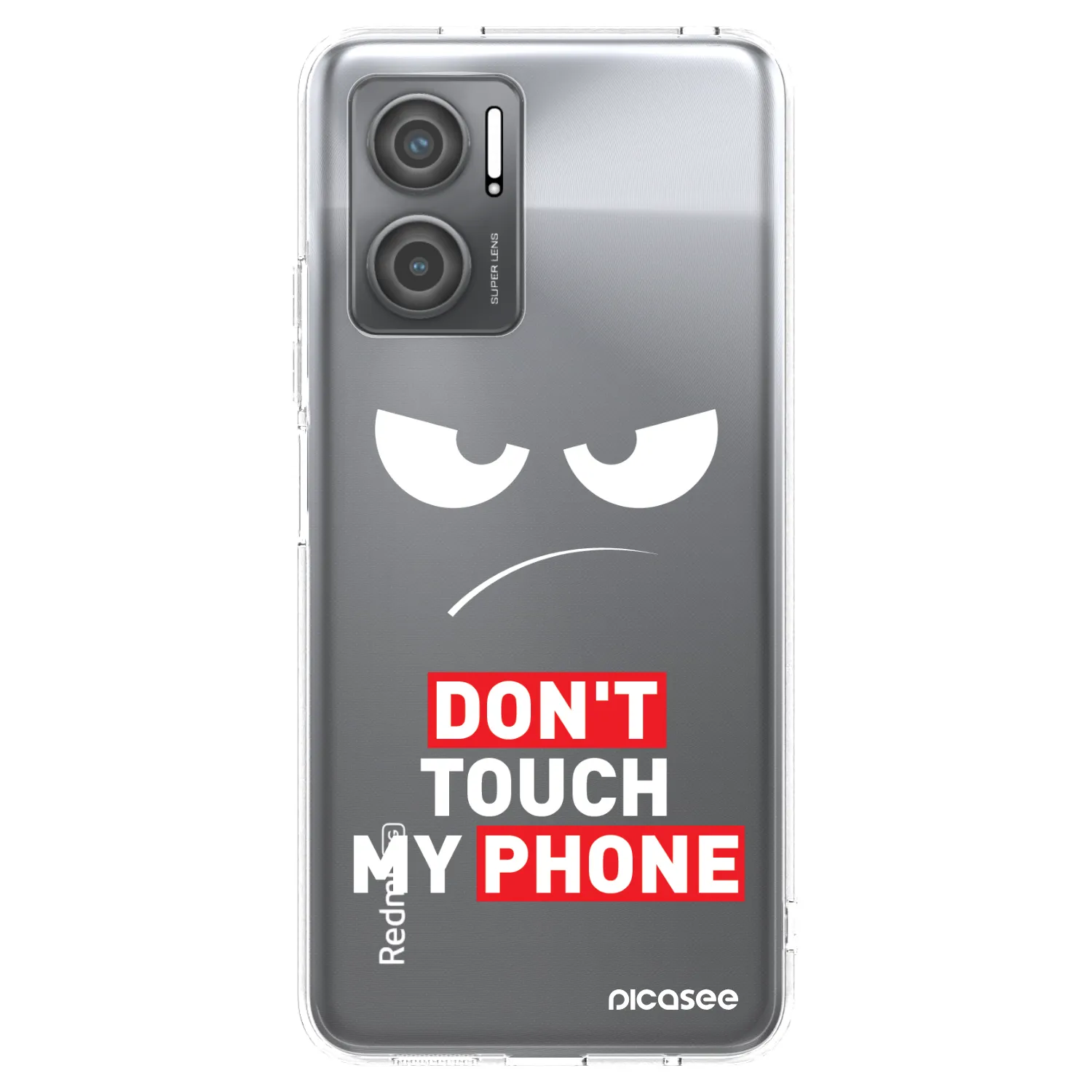 Picasee husă transparentă din silicon pentru Xiaomi Redmi 10 5G - Angry Eyes - Transparent