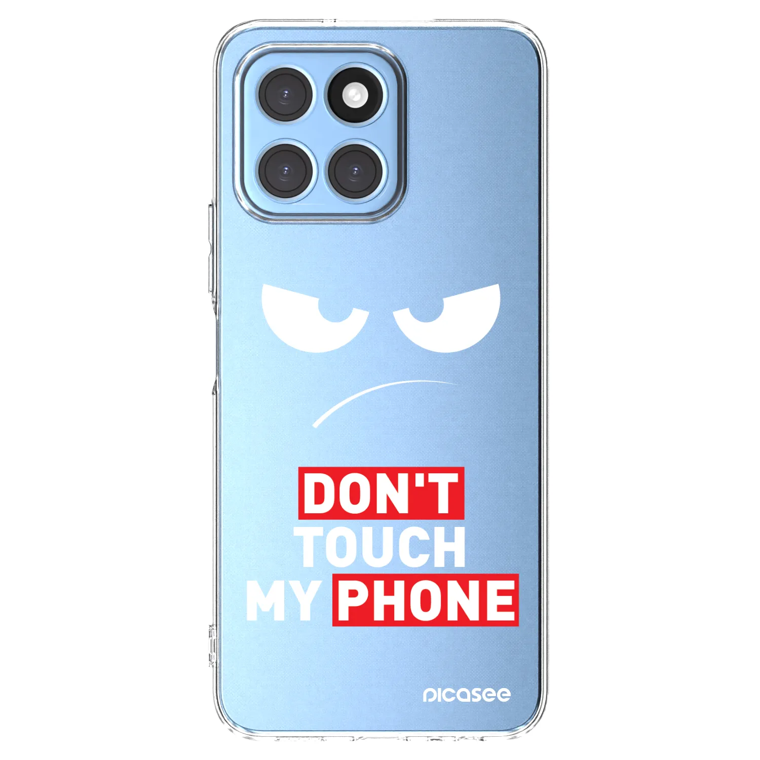 Picasee husă transparentă din silicon pentru Honor X8 5G - Angry Eyes - Transparent