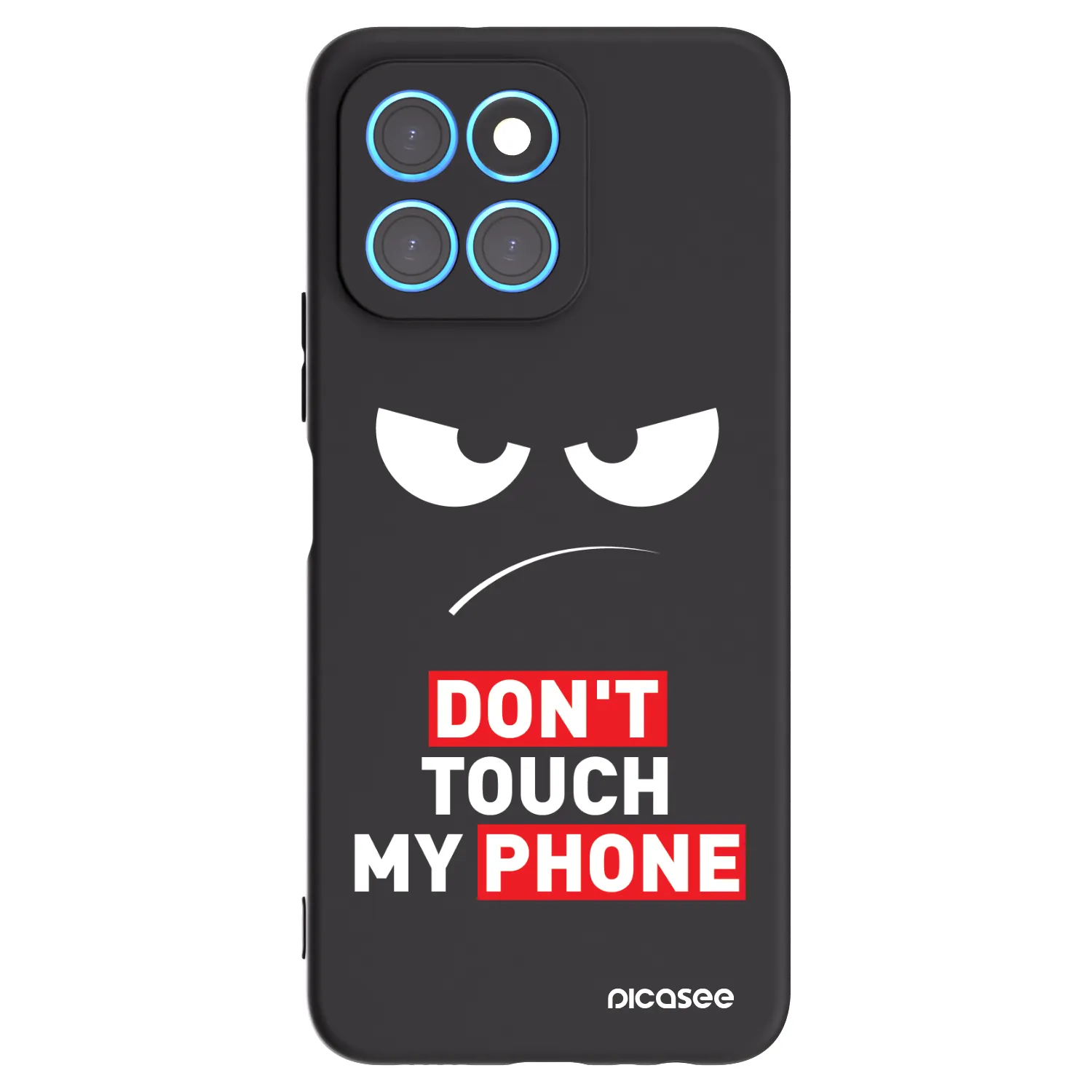 Picasee husă neagră din silicon pentru Honor X6 - Angry Eyes - Transparent