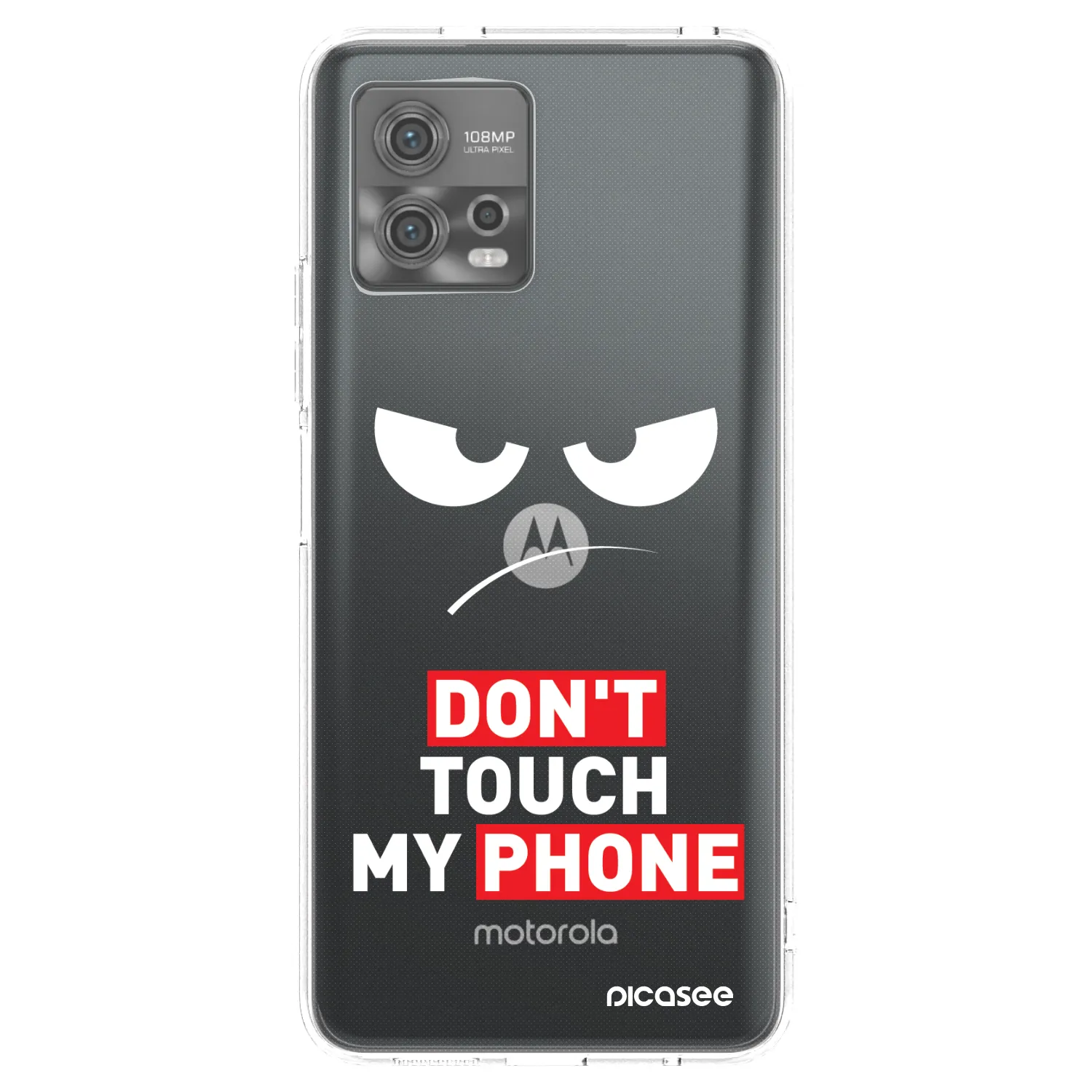 Picasee husă transparentă din silicon pentru Motorola Moto G72 - Angry Eyes - Transparent