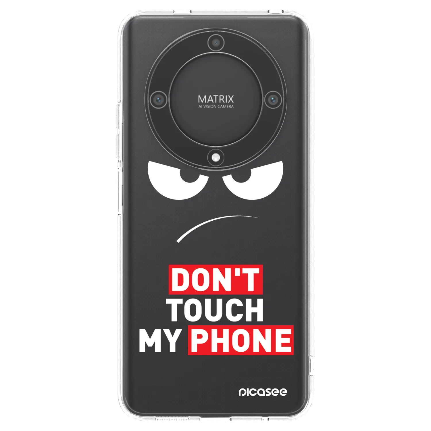 Picasee husă transparentă din silicon pentru Honor Magic5 Lite 5G - Angry Eyes - Transparent