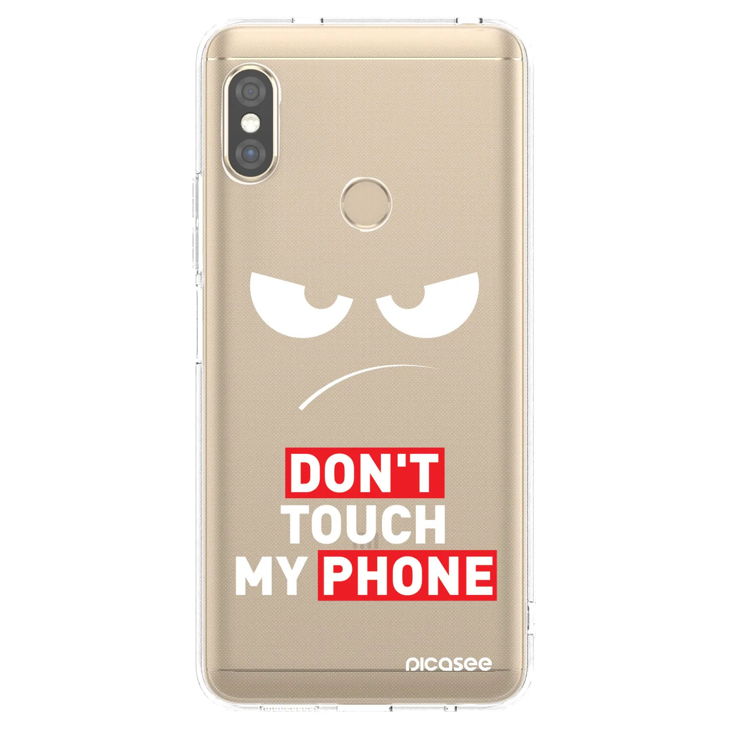 Picasee husă transparentă din silicon pentru Xiaomi Redmi Note 5 Global - Angry Eyes - Transparent