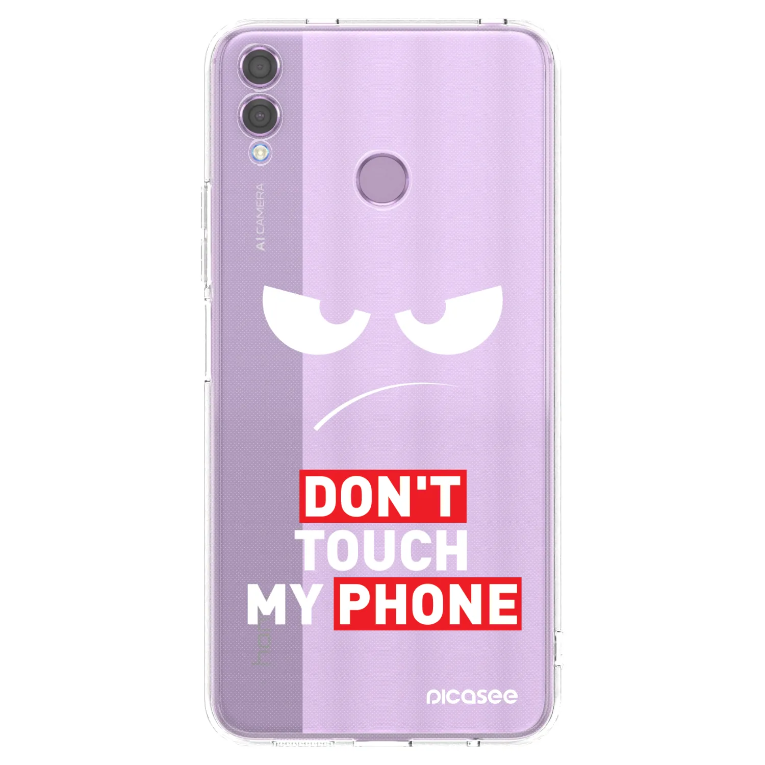 Picasee husă transparentă din silicon pentru Honor 8X - Angry Eyes - Transparent