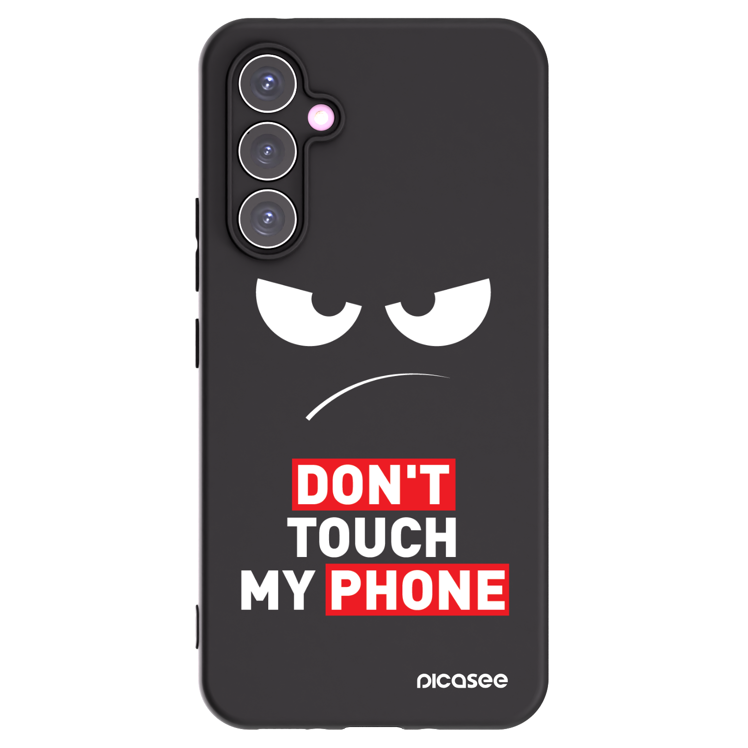 Picasee husă neagră din silicon pentru Samsung Galaxy A54 5G A546B - Angry Eyes - Transparent