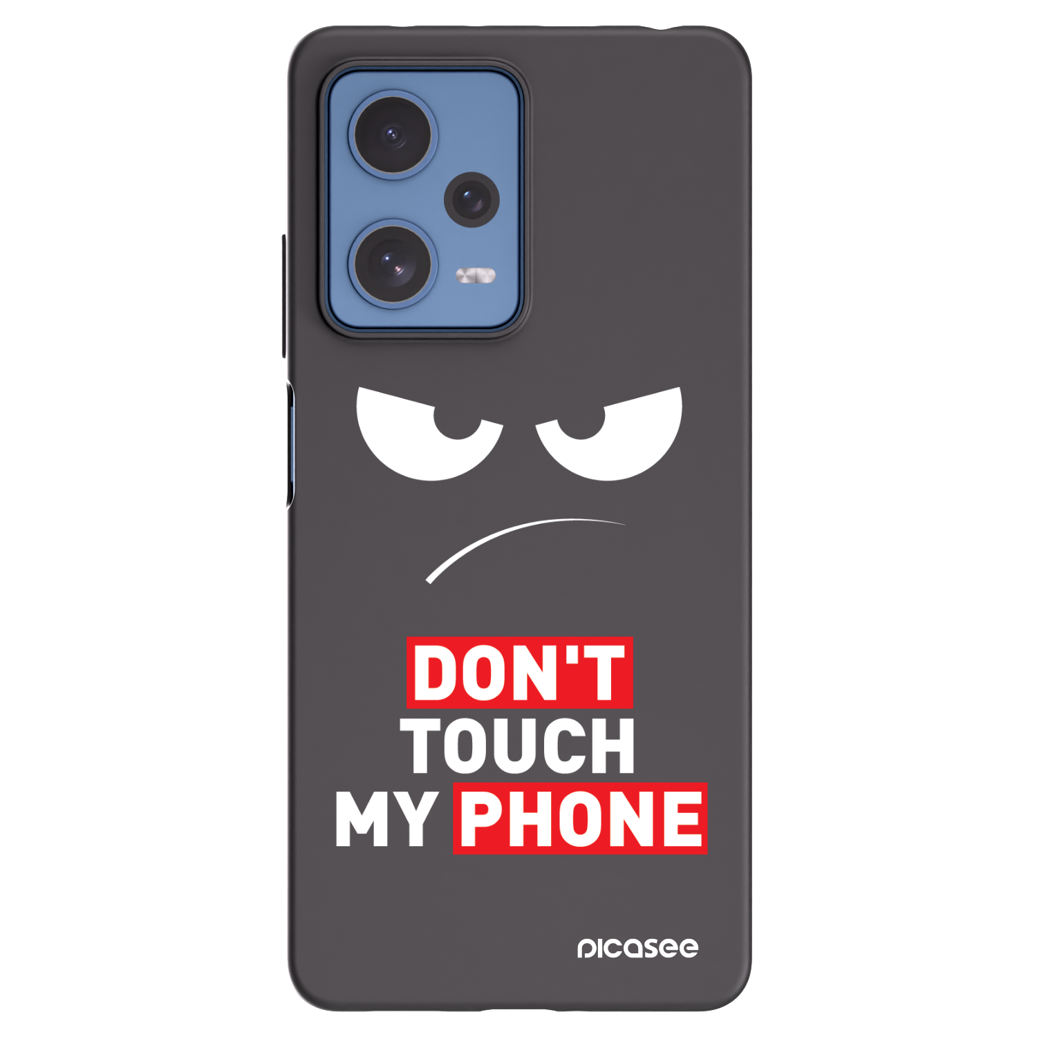 Picasee husă neagră din silicon pentru Xiaomi Redmi Note 12 Pro 5G - Angry Eyes - Transparent