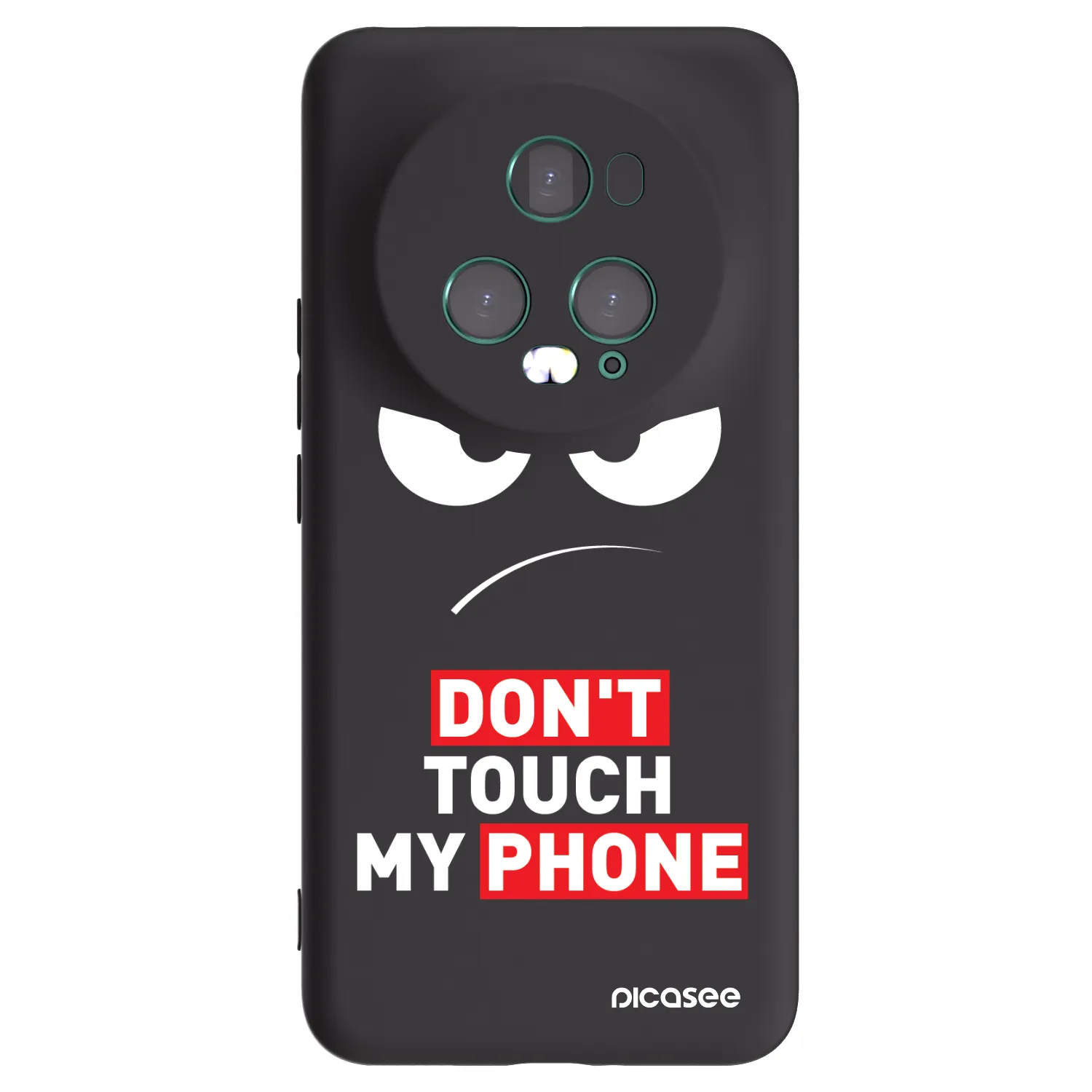 Picasee husă neagră din silicon pentru Honor Magic5 Pro - Angry Eyes - Transparent