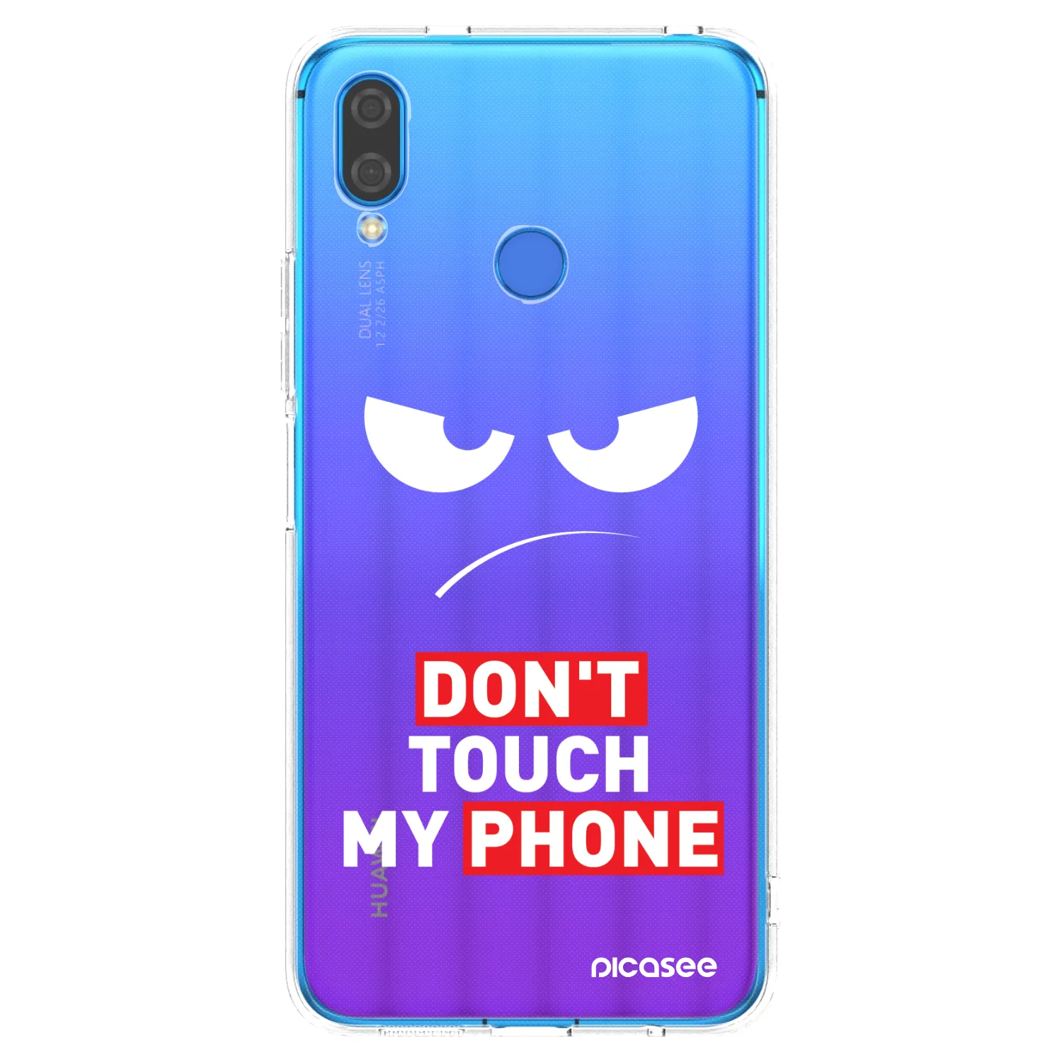Picasee husă transparentă din silicon pentru Huawei Nova 3 - Angry Eyes - Transparent
