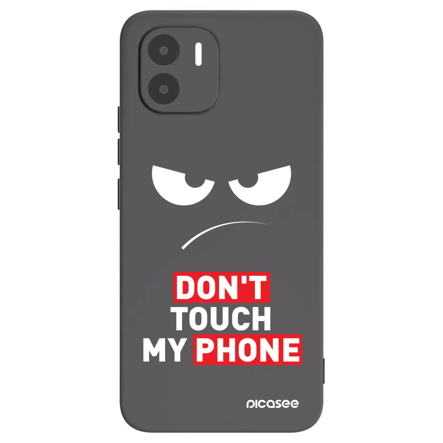 Picasee husă neagră din silicon pentru Xiaomi Redmi A2 - Angry Eyes - Transparent