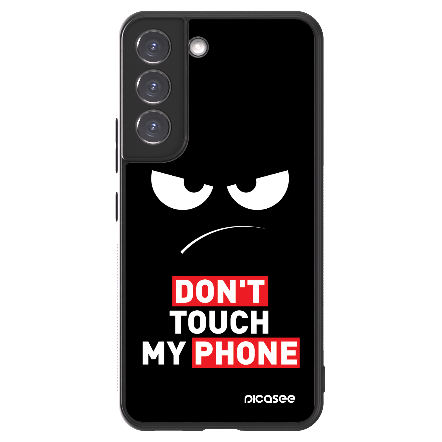 Picasee ULTIMATE CASE PowerShare pentru Samsung Galaxy S22 5G - Angry Eyes - Transparent