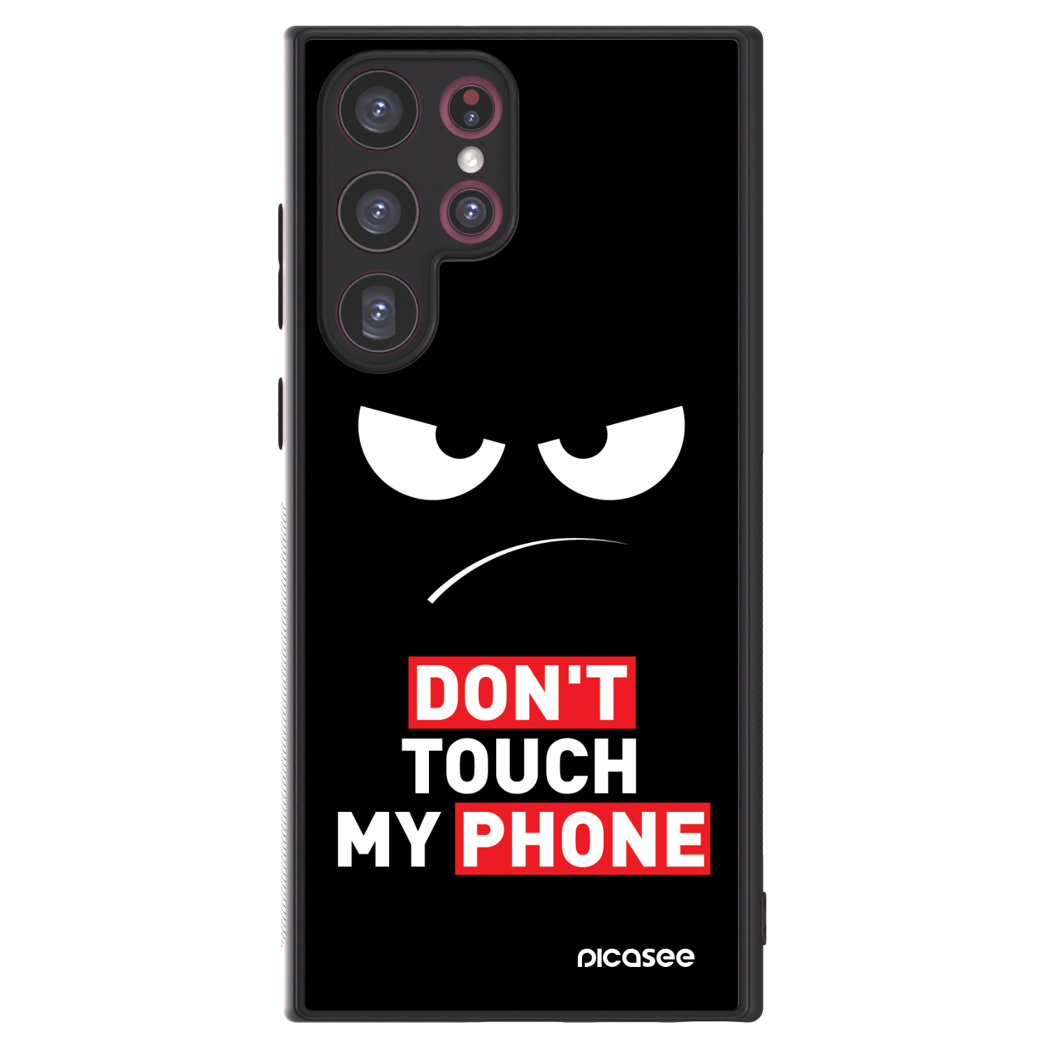 Picasee ULTIMATE CASE PowerShare pentru Samsung Galaxy S22 Ultra 5G - Angry Eyes - Transparent