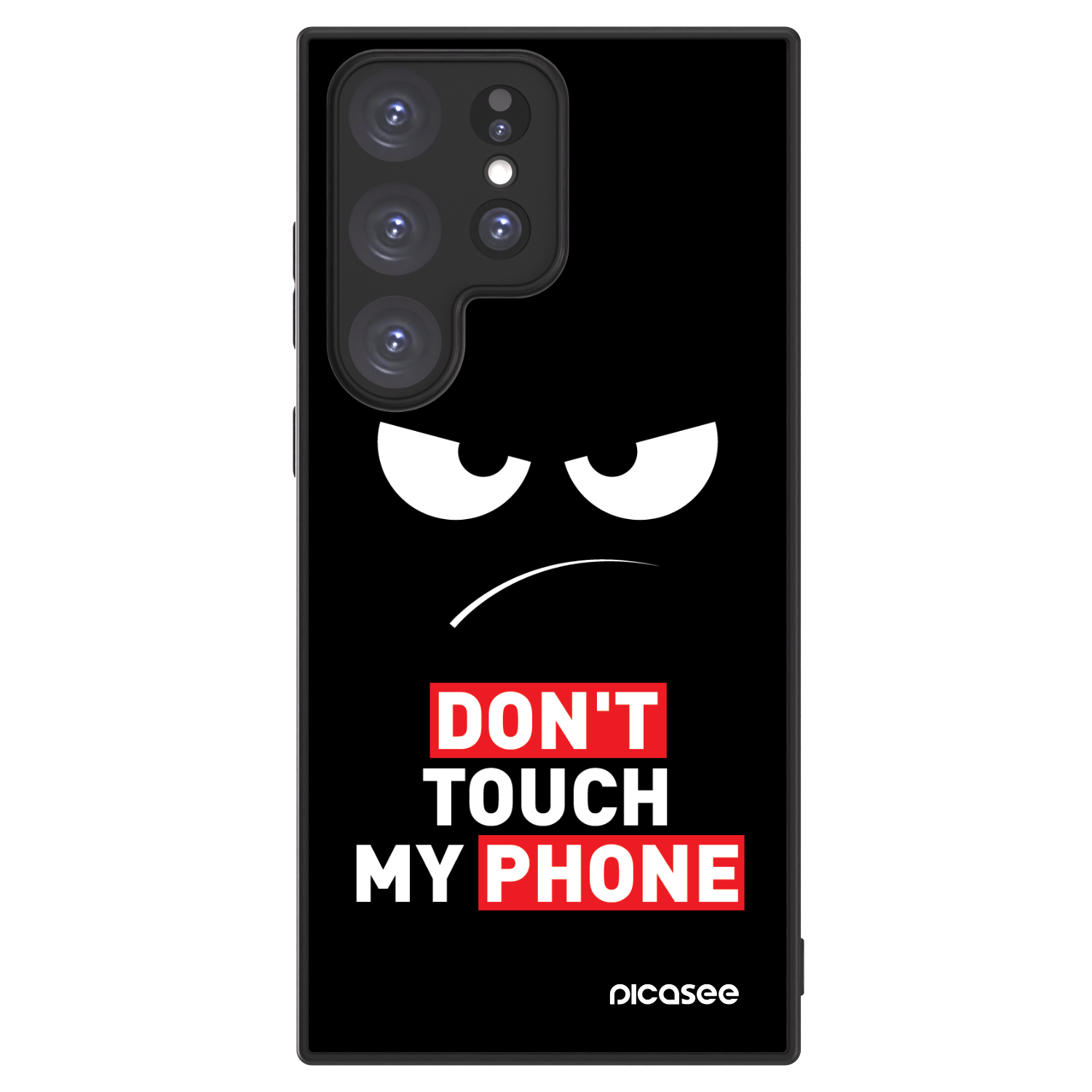 Picasee ULTIMATE CASE PowerShare pentru Samsung Galaxy S23 Ultra 5G - Angry Eyes - Transparent