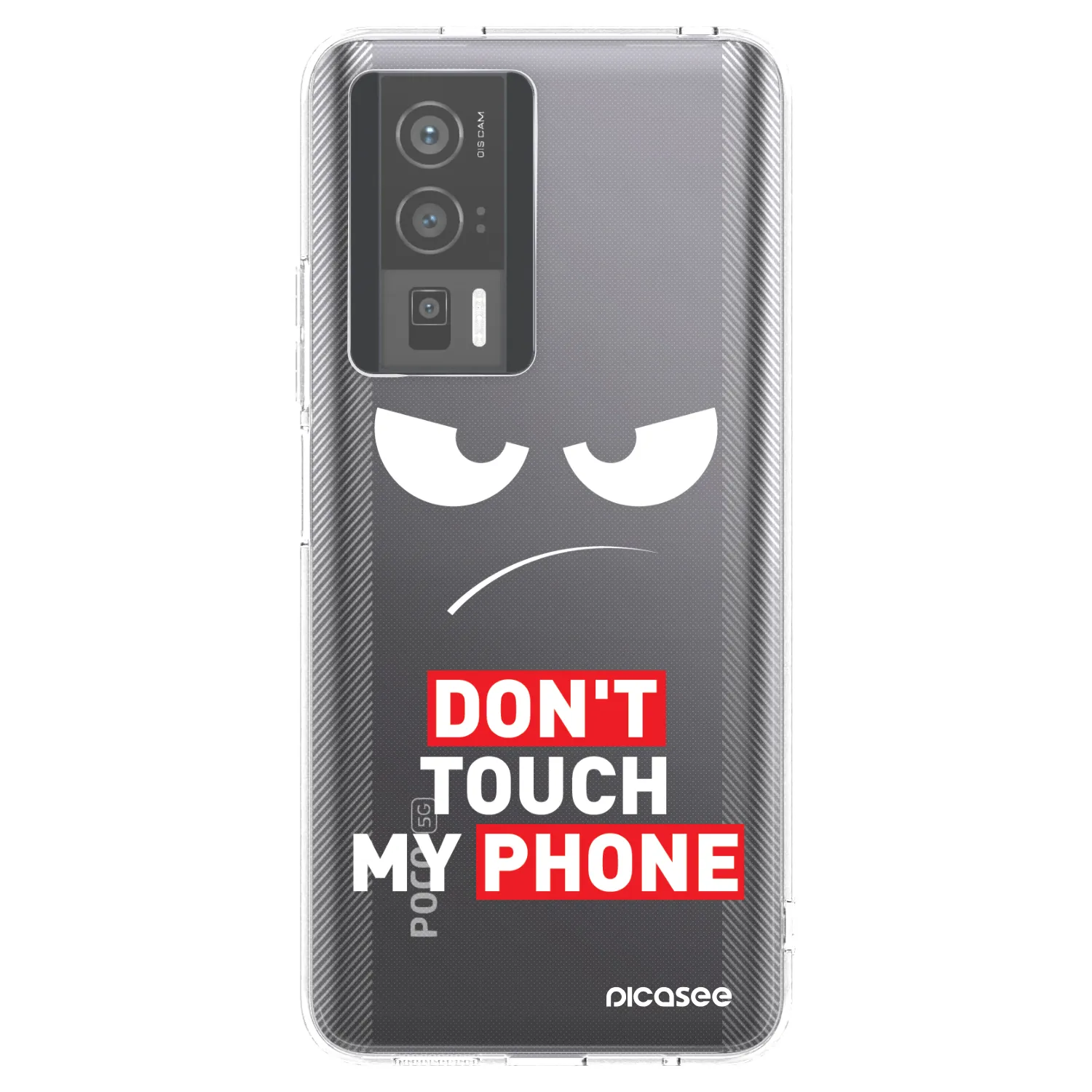Picasee husă transparentă din silicon pentru Xiaomi Poco F5 Pro 5G - Angry Eyes - Transparent