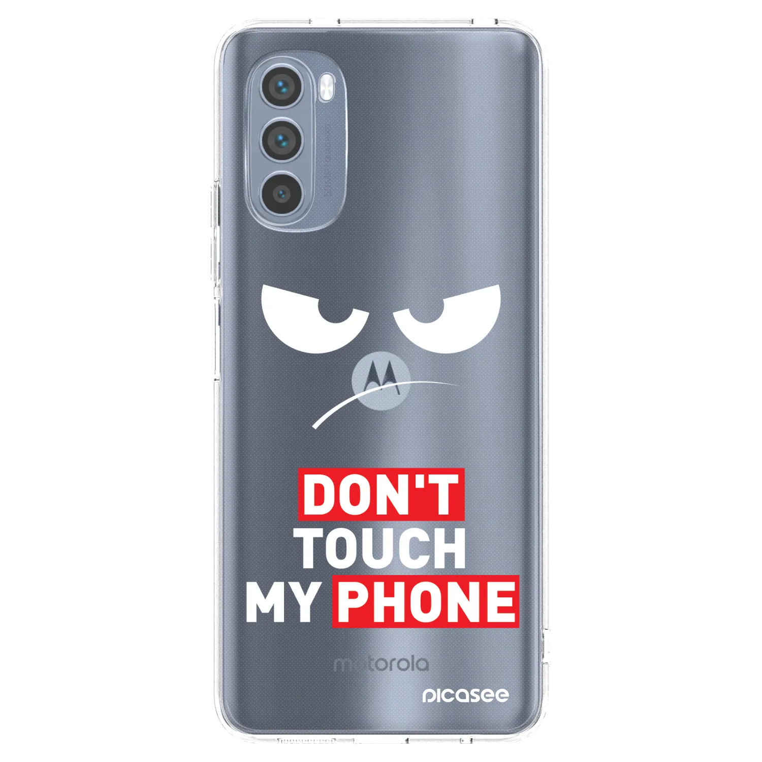 Picasee husă transparentă din silicon pentru Motorola Moto G62 - Angry Eyes - Transparent
