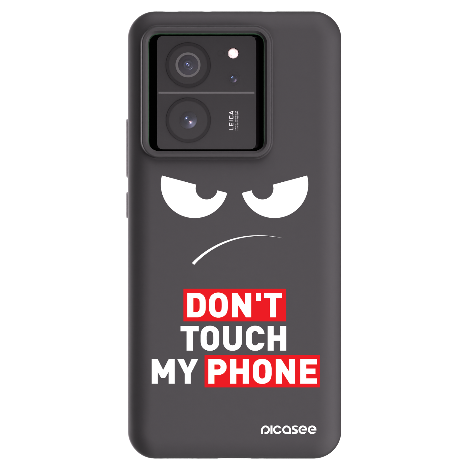 Picasee husă neagră din silicon pentru Xiaomi 13T - Angry Eyes - Transparent