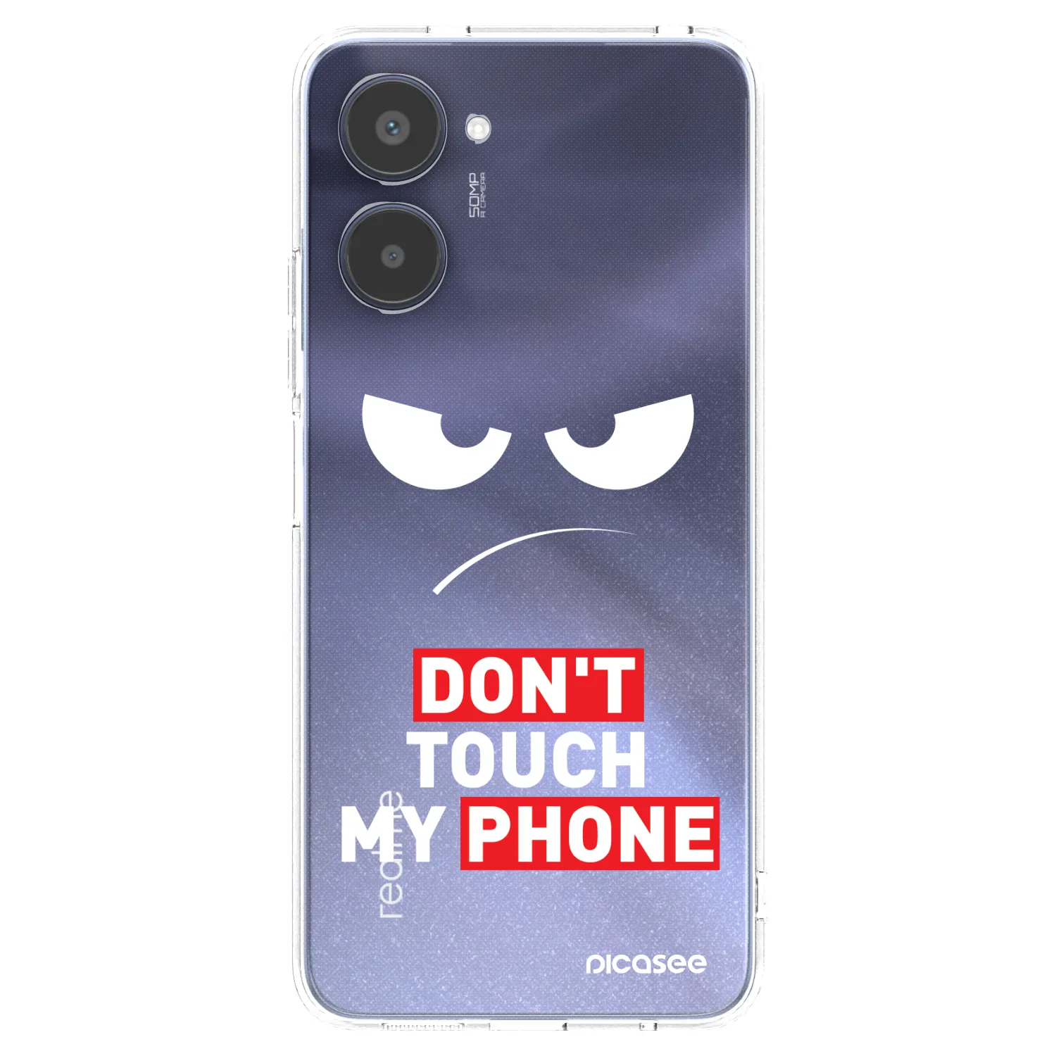 Picasee husă transparentă din silicon pentru Realme 10 4G - Angry Eyes - Transparent