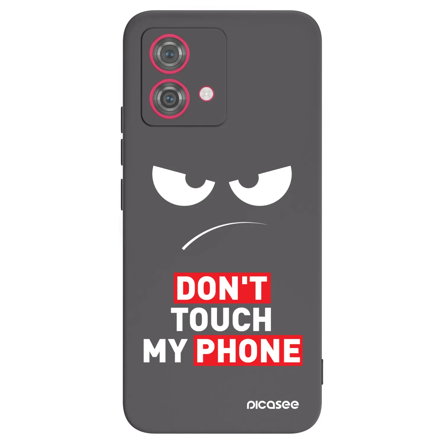 Picasee husă neagră din silicon pentru Motorola Moto G84 5G - Angry Eyes - Transparent
