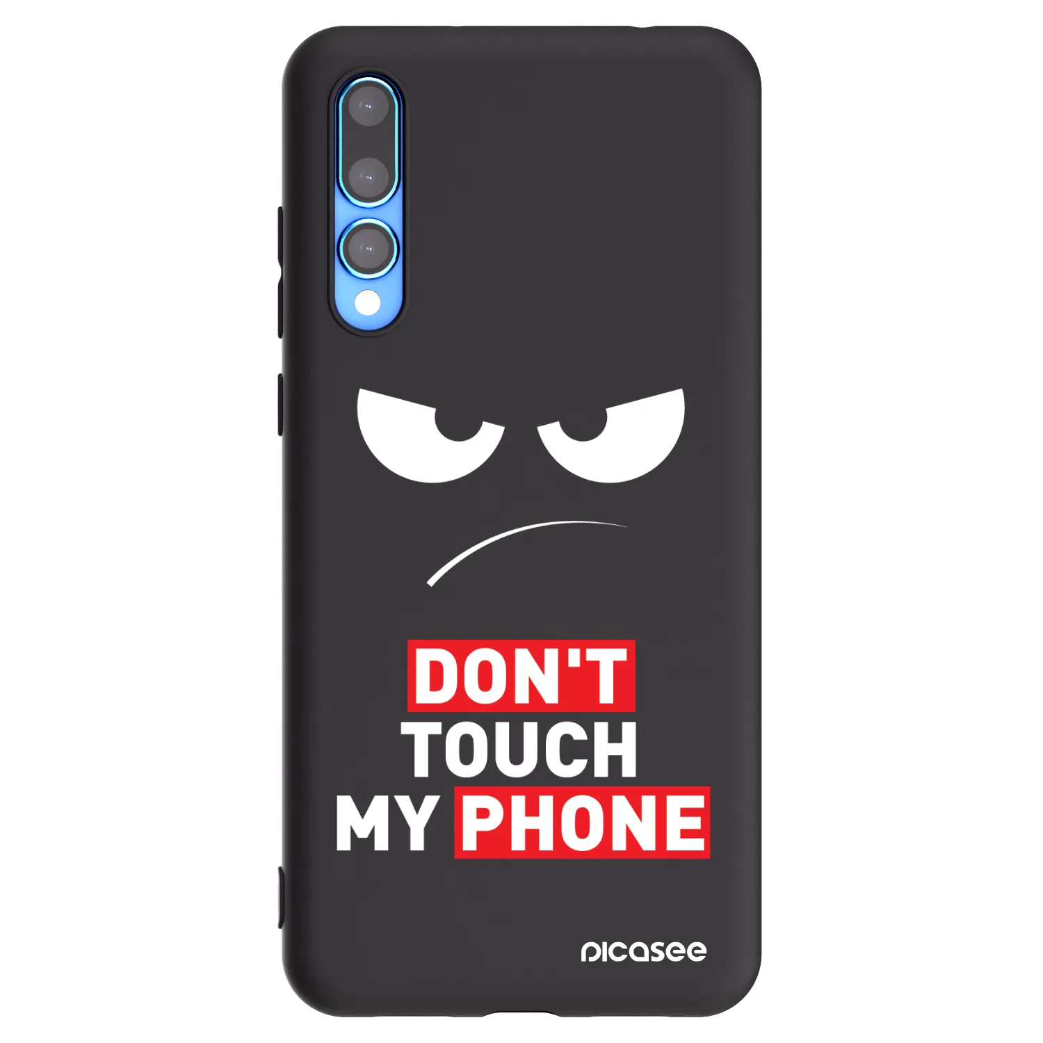 Picasee husă neagră din silicon pentru Huawei P20 Pro - Angry Eyes - Transparent
