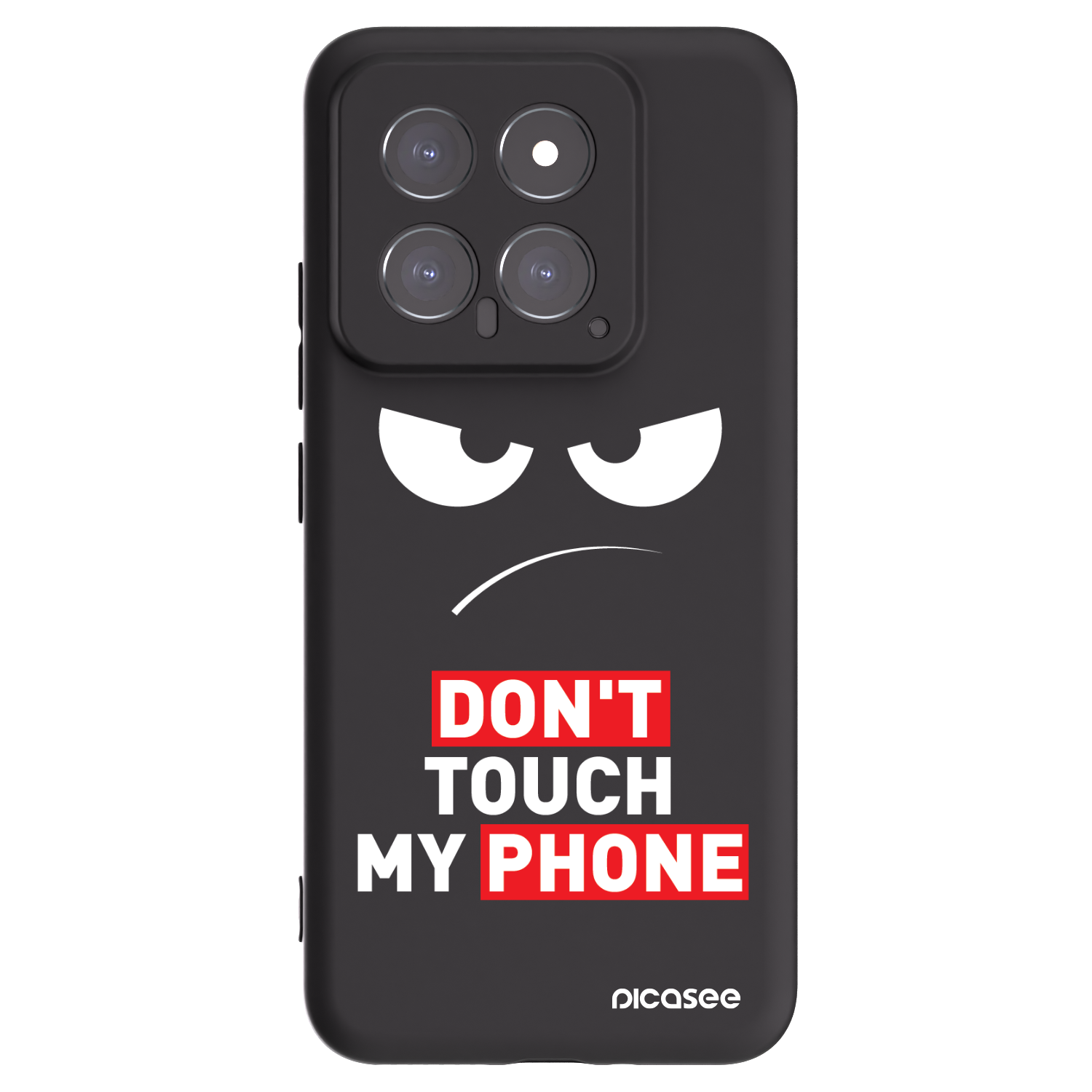 Picasee husă neagră din silicon pentru Xiaomi 14 - Angry Eyes - Transparent