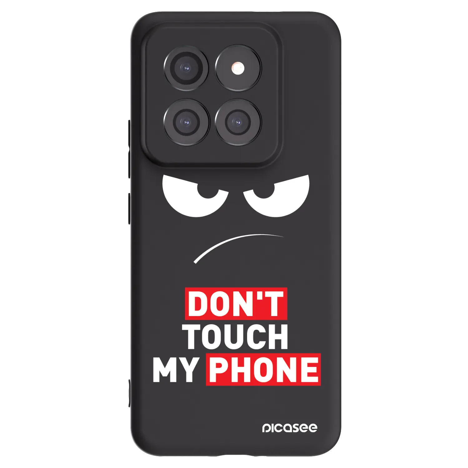 Picasee husă neagră din silicon pentru Xiaomi 14 Pro - Angry Eyes - Transparent