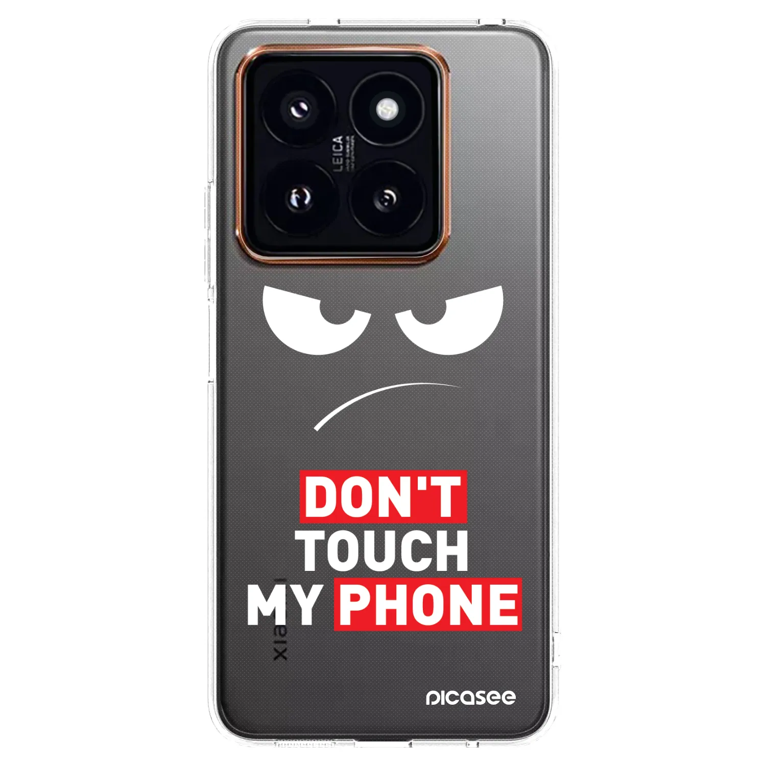 Picasee husă transparentă din silicon pentru Xiaomi 14 Pro - Angry Eyes - Transparent