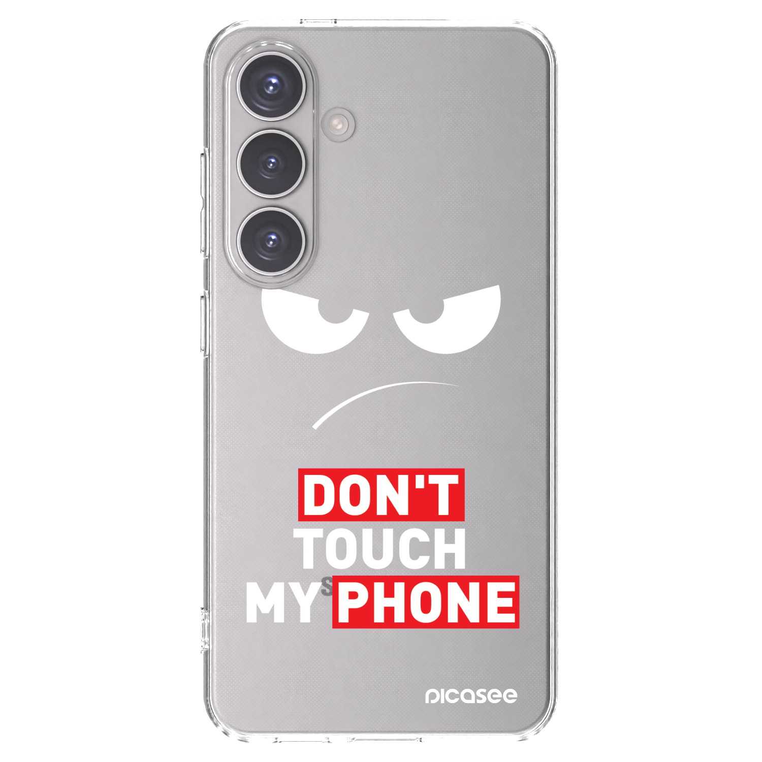 Picasee husă transparentă din silicon pentru Samsung Galaxy S24 S921B 5G - Angry Eyes - Transparent