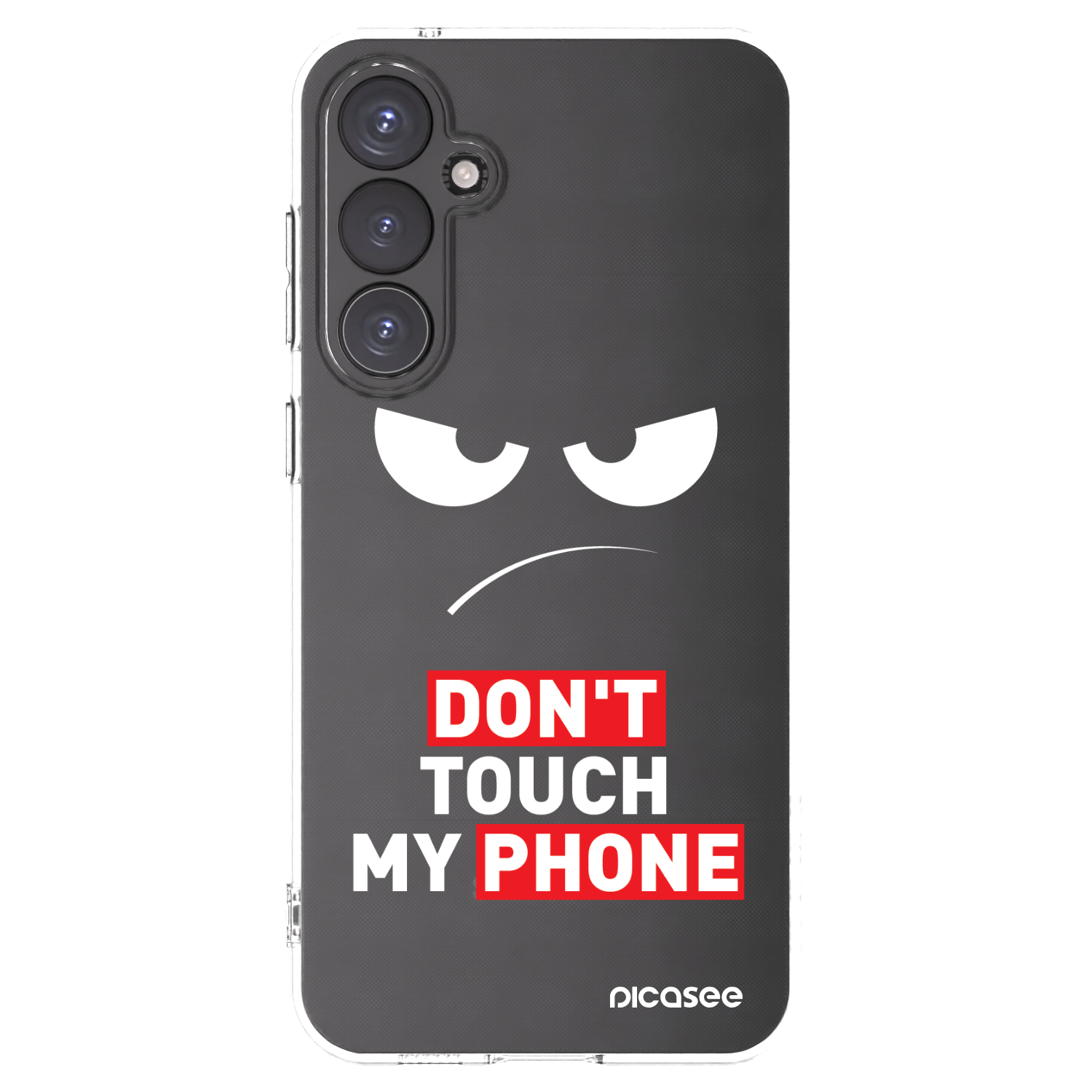 Picasee husă transparentă din silicon pentru Samsung Galaxy S23 FE S711B - Angry Eyes - Transparent