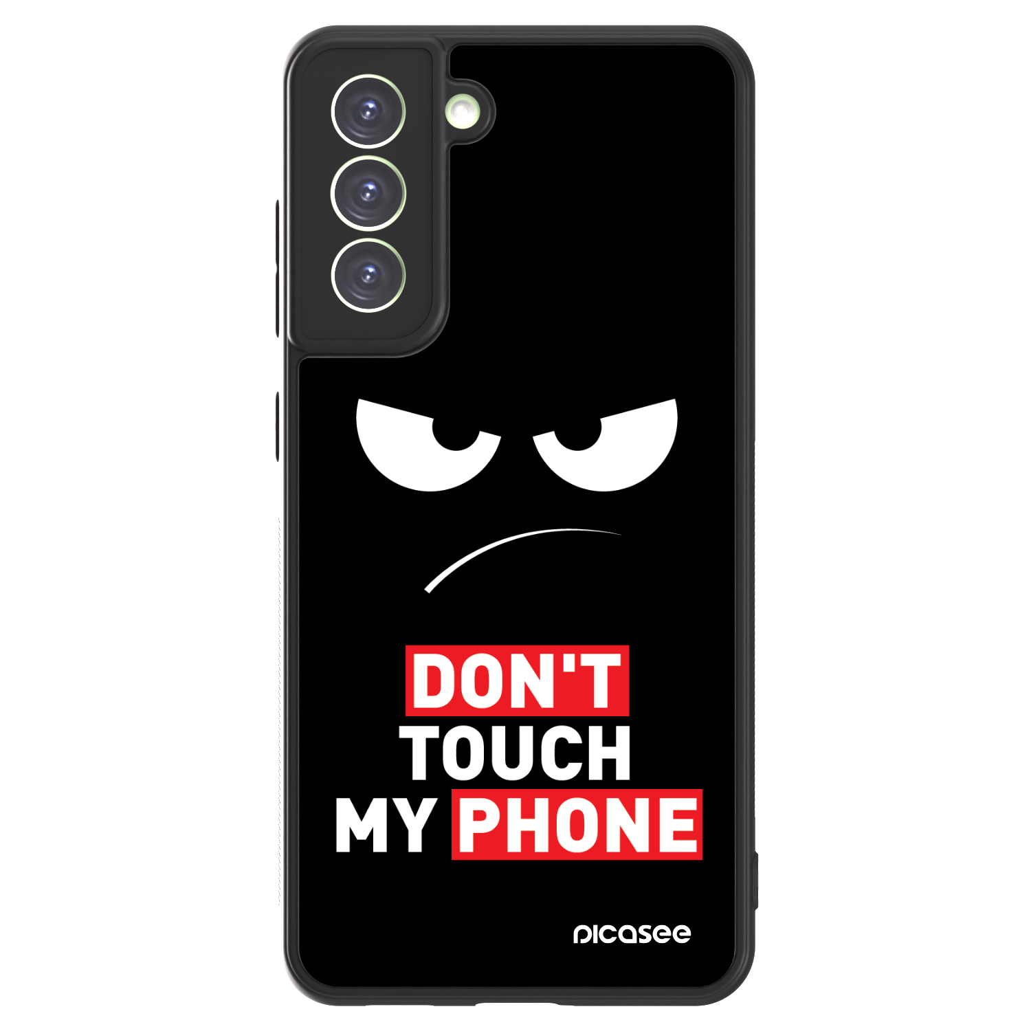 Picasee ULTIMATE CASE PowerShare pentru Samsung Galaxy S21 FE 5G - Angry Eyes - Transparent