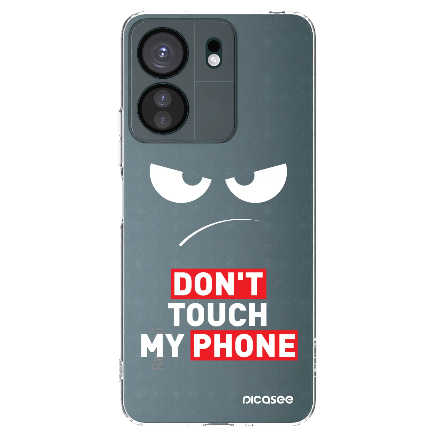Picasee husă transparentă din silicon pentru Xiaomi Redmi 13C 4G - Angry Eyes - Transparent