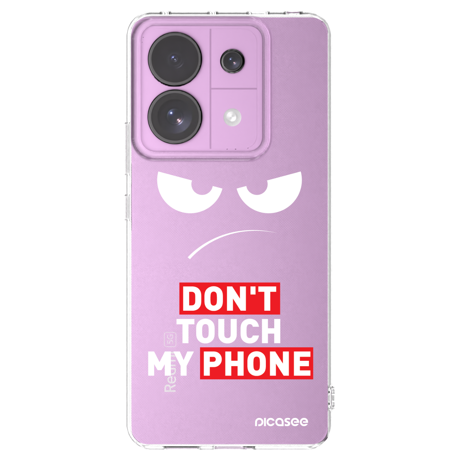 Picasee husă transparentă din silicon pentru Xiaomi Redmi Note 13 Pro 5G - Angry Eyes - Transparent